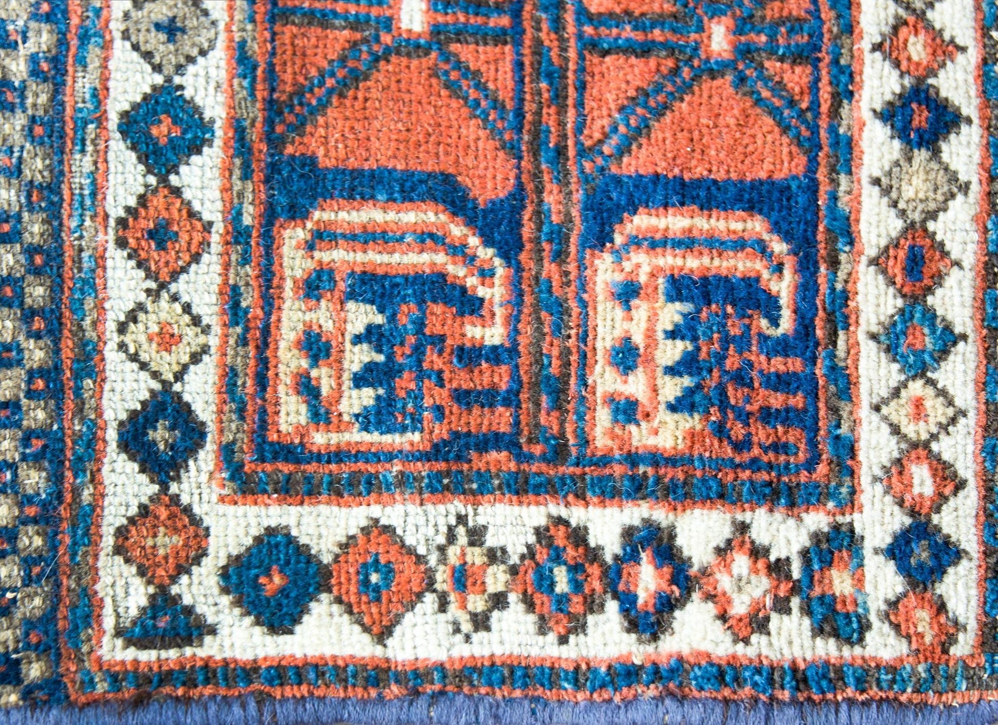 Early 20th Century Kurdish Bag Face Rug For Sale