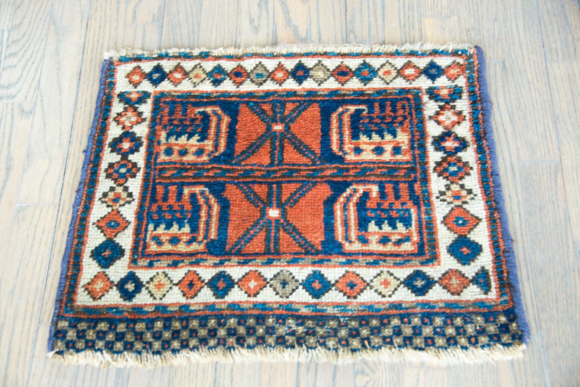 Early 20th Century Kurdish Bag Face Rug For Sale