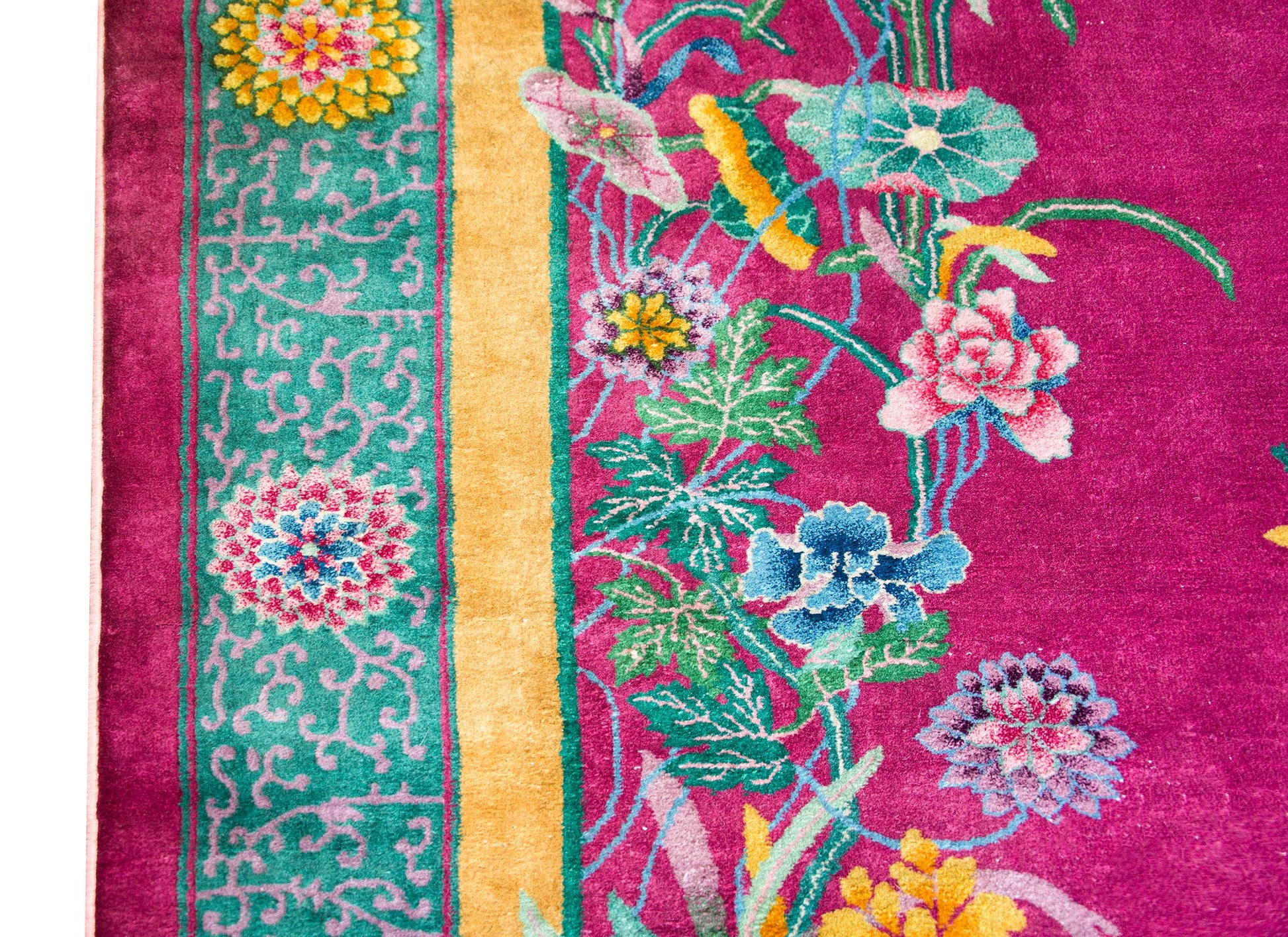 Early 20th Century Chinese Art Deco Rug For Sale