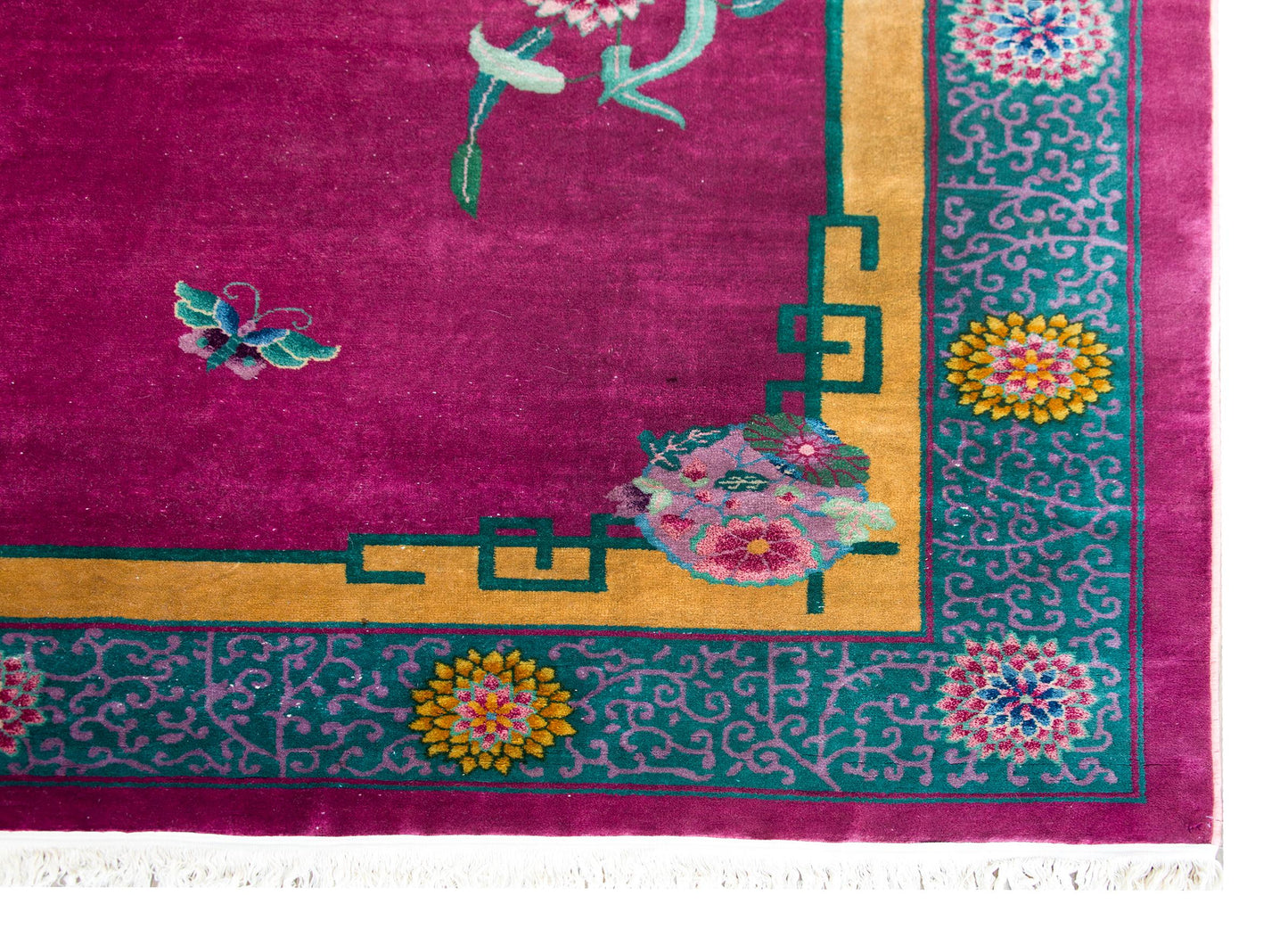 Early 20th Century Chinese Art Deco Rug For Sale
