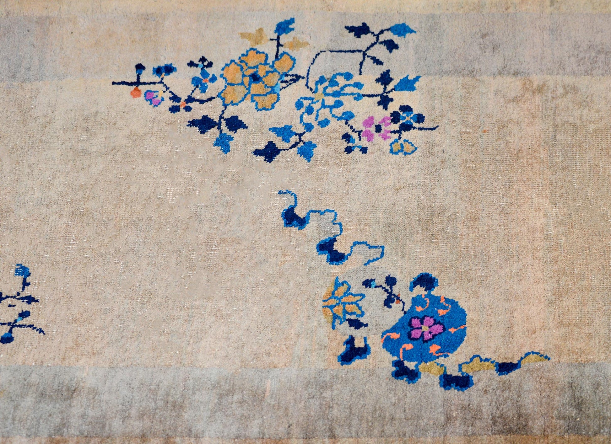 Amazing Early 20th Century Antique Chinese Art Deco Runner For Sale
