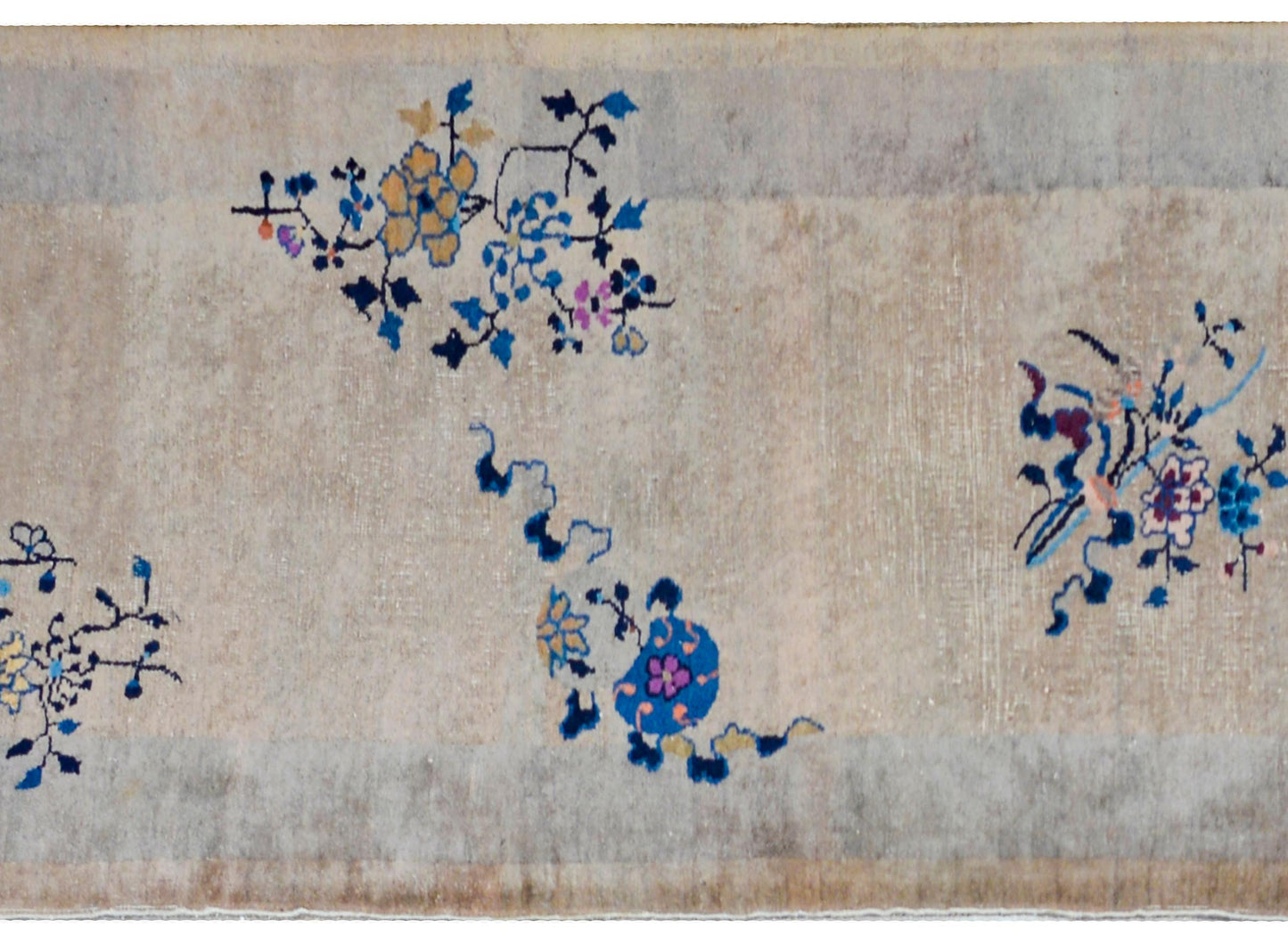 Amazing Early 20th Century Antique Chinese Art Deco Runner For Sale