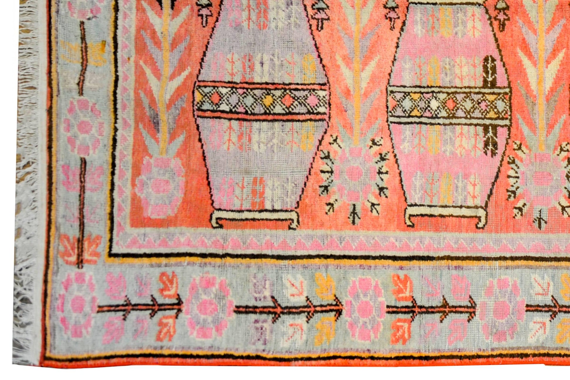 Wonderful Early 20th Century Pictorial Khotan Rug For Sale