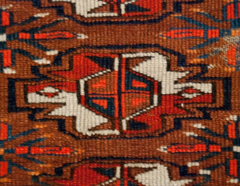 19th Century Turkman Rug For Sale