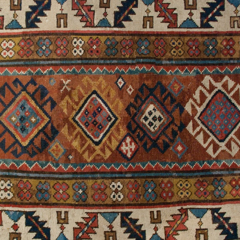 19th Century Persian Shirvan Carpet Runner For Sale