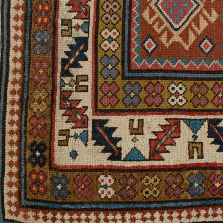 19th Century Persian Shirvan Carpet Runner For Sale