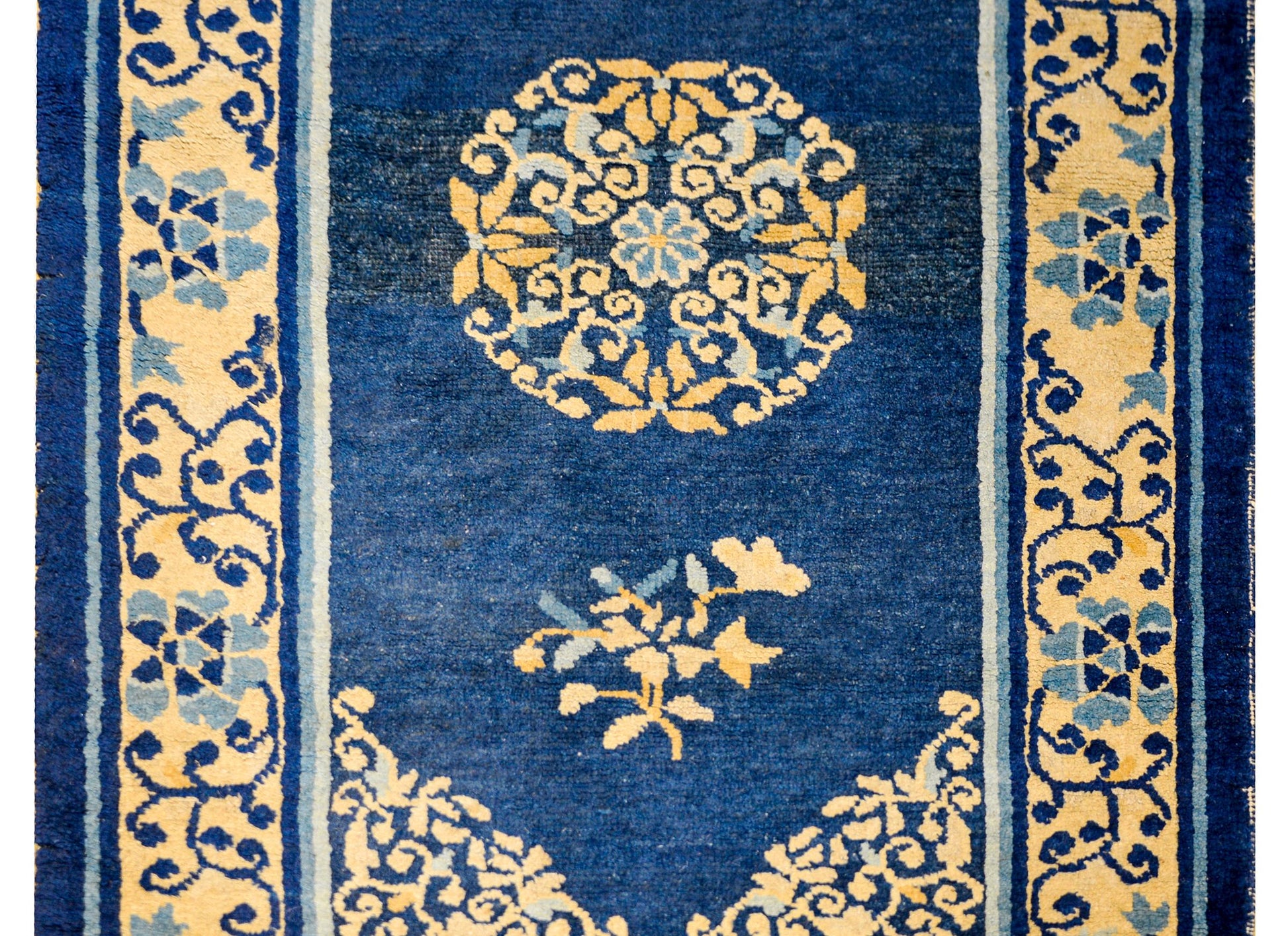 19th Century Chinese Peking Rug For Sale