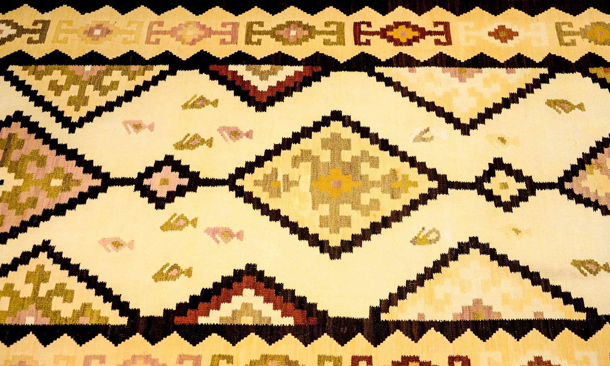 Early 20th Century Zarand Kilim Runner For Sale