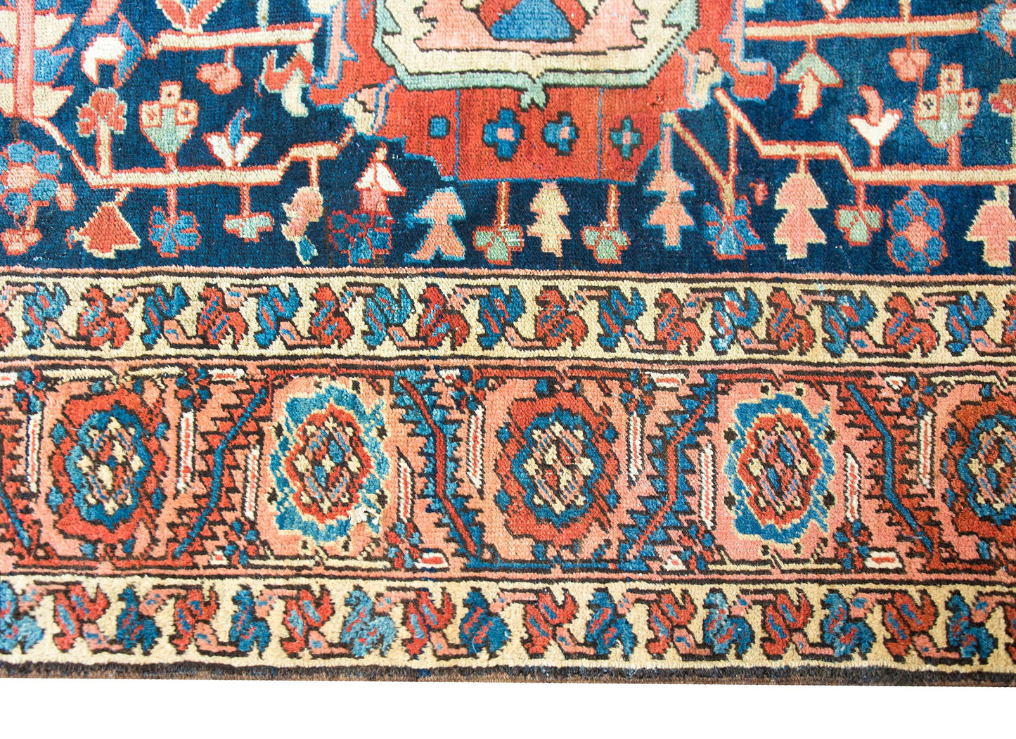 Rare Early 20th Century Persian Heriz Rug For Sale