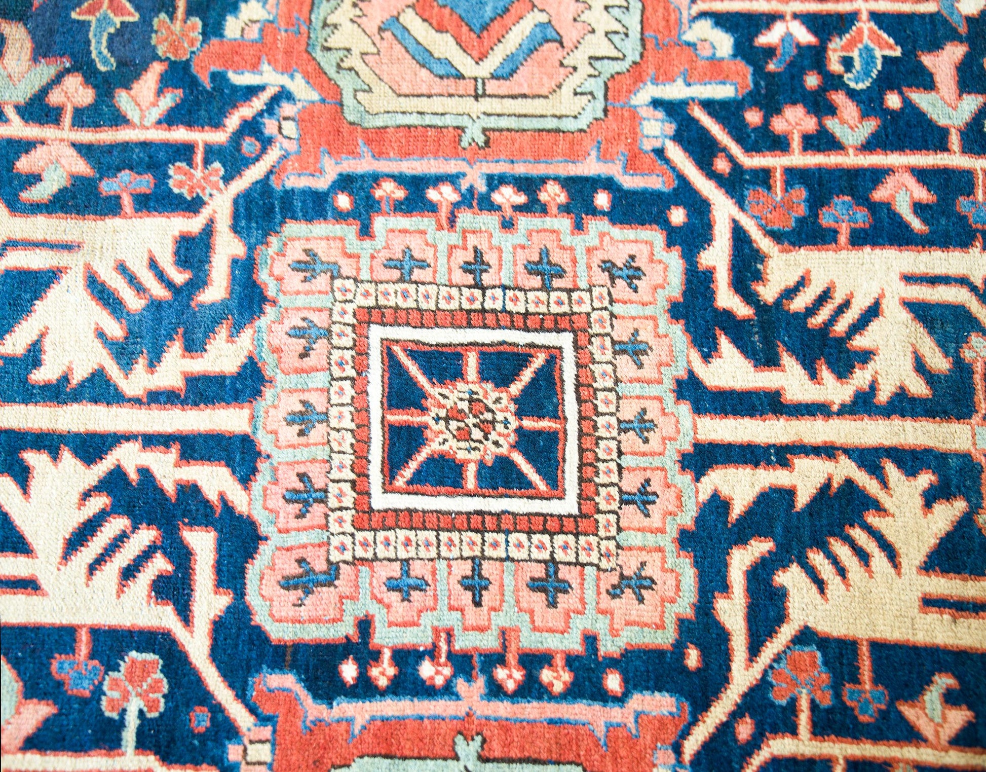 Rare Early 20th Century Persian Heriz Rug For Sale