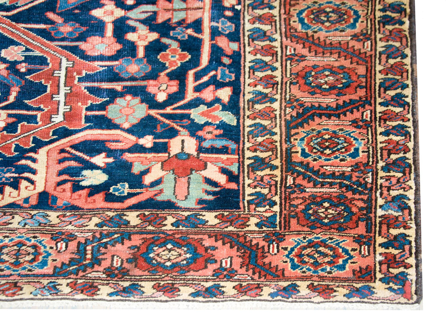 Rare Early 20th Century Persian Heriz Rug For Sale
