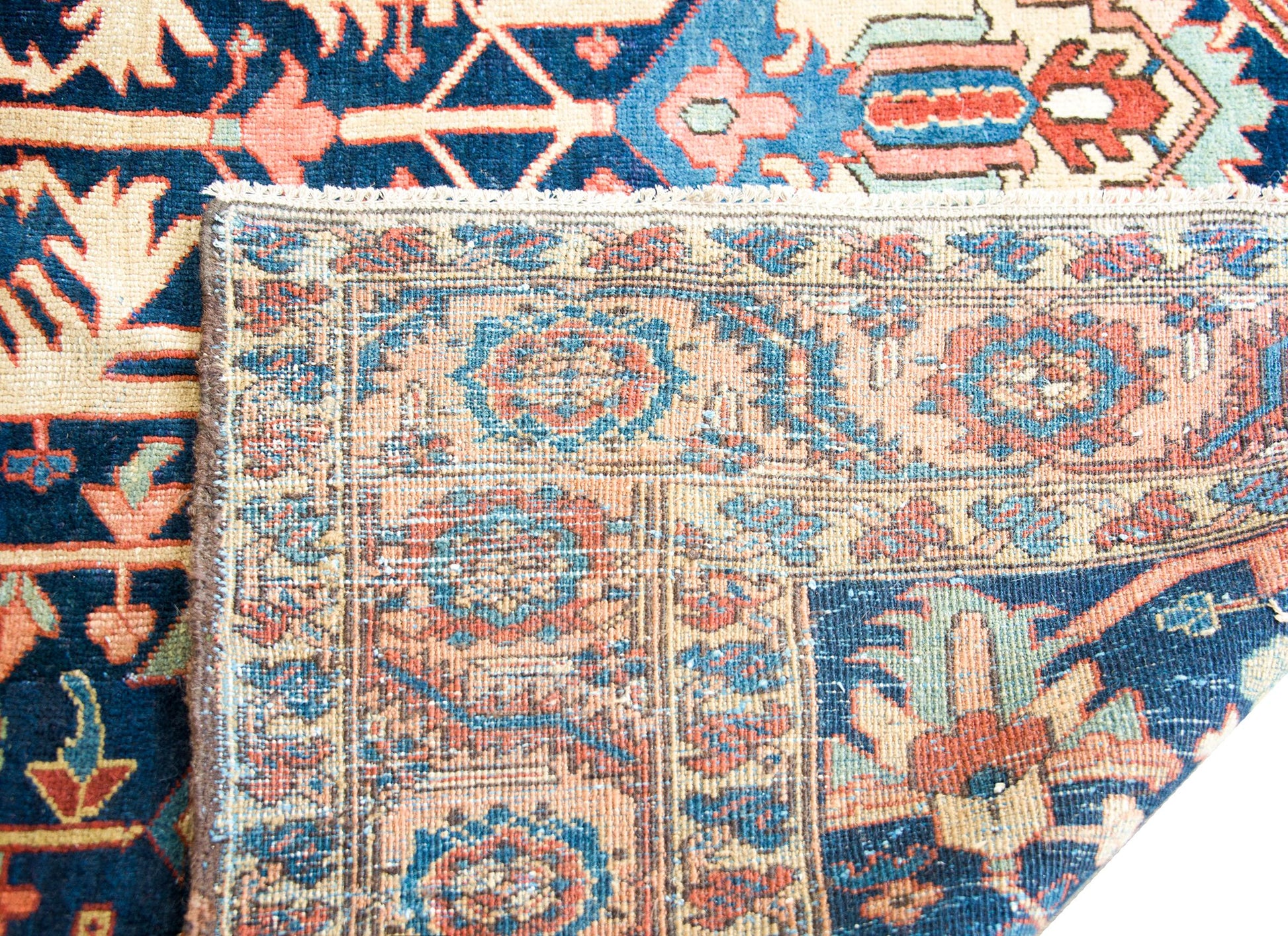 Rare Early 20th Century Persian Heriz Rug For Sale