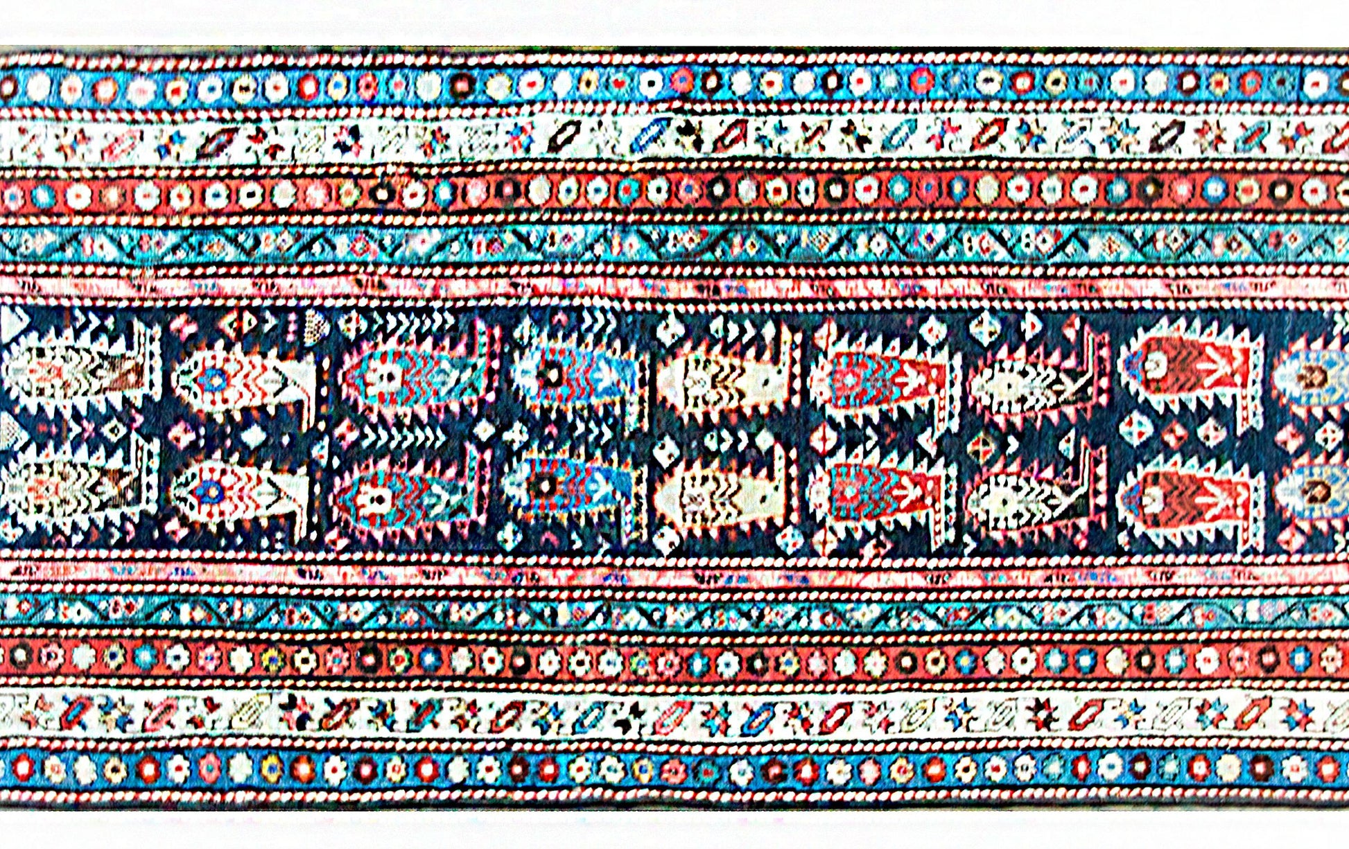 Early 20th Century Persian Ganjeh Rug For Sale
