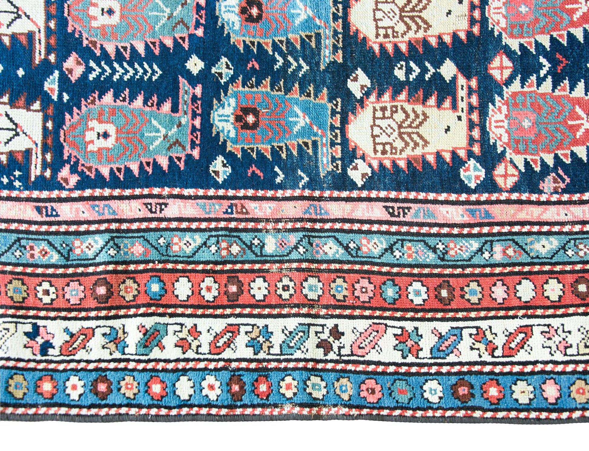 Early 20th Century Persian Ganjeh Rug For Sale