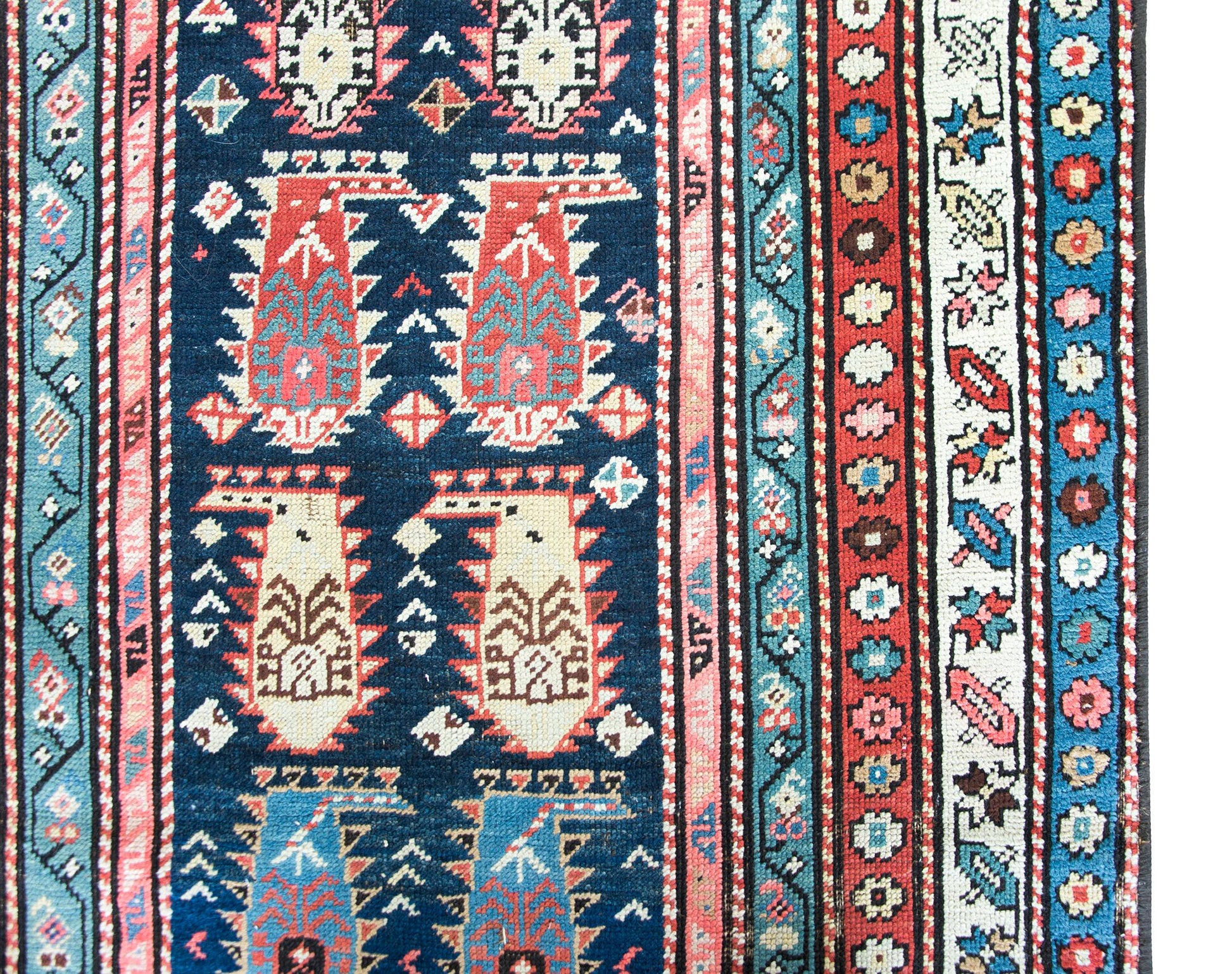 Early 20th Century Persian Ganjeh Rug For Sale