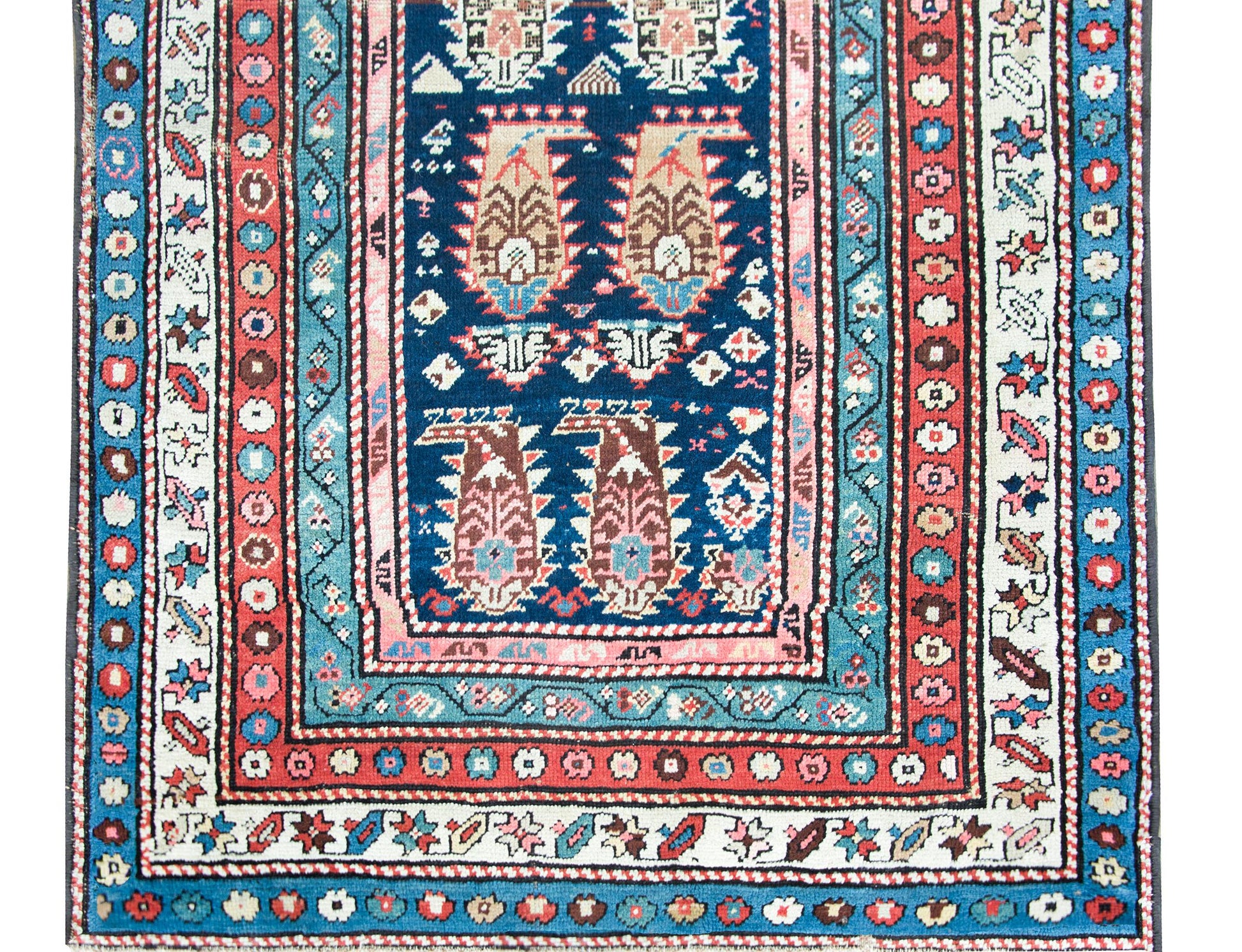Early 20th Century Persian Ganjeh Rug For Sale