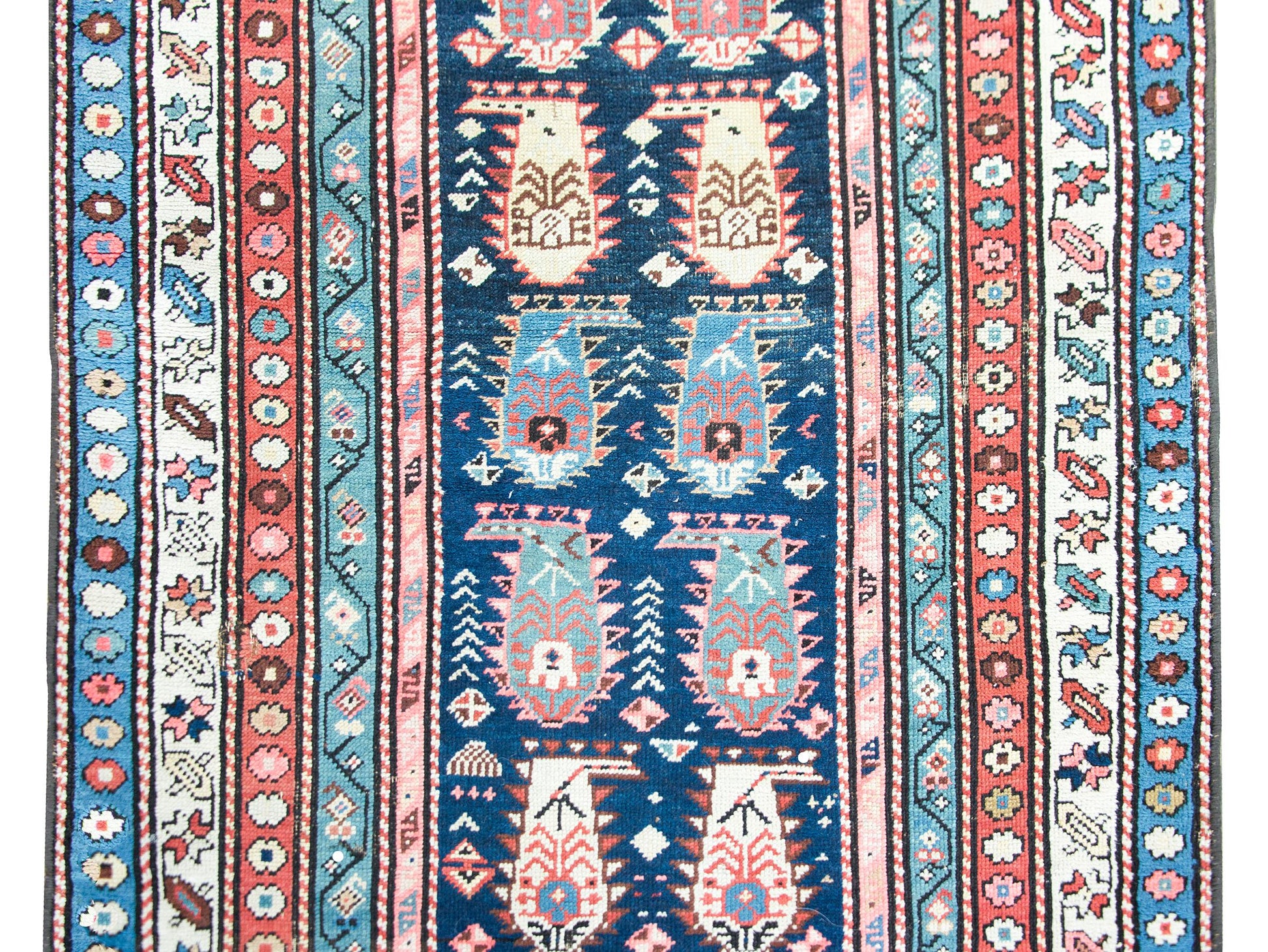 Early 20th Century Persian Ganjeh Rug For Sale