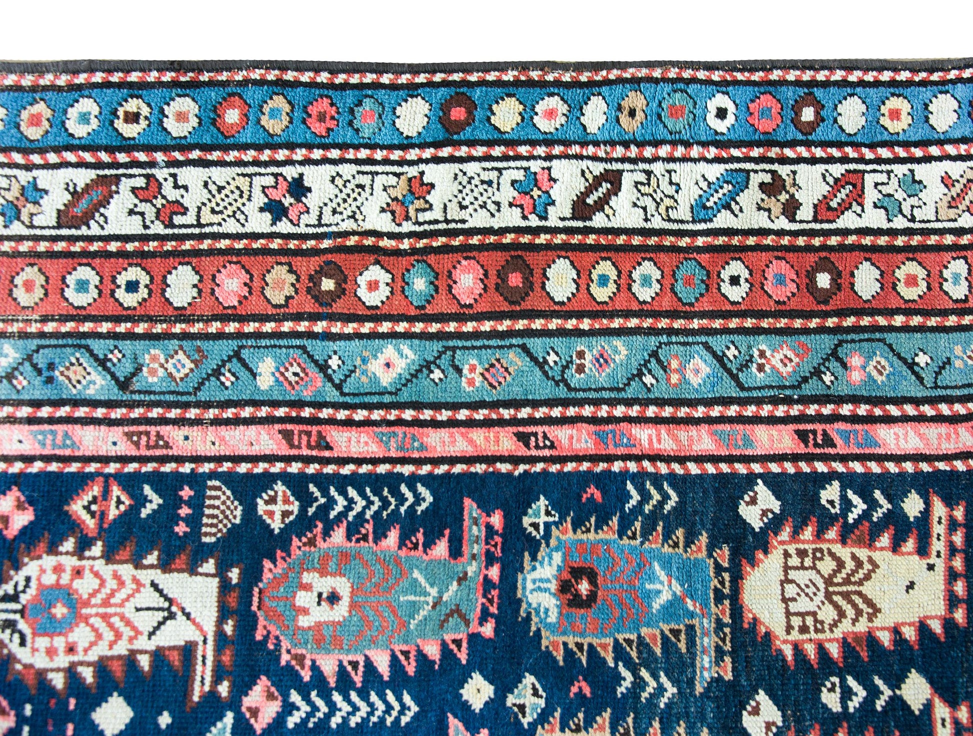 Early 20th Century Persian Ganjeh Rug For Sale