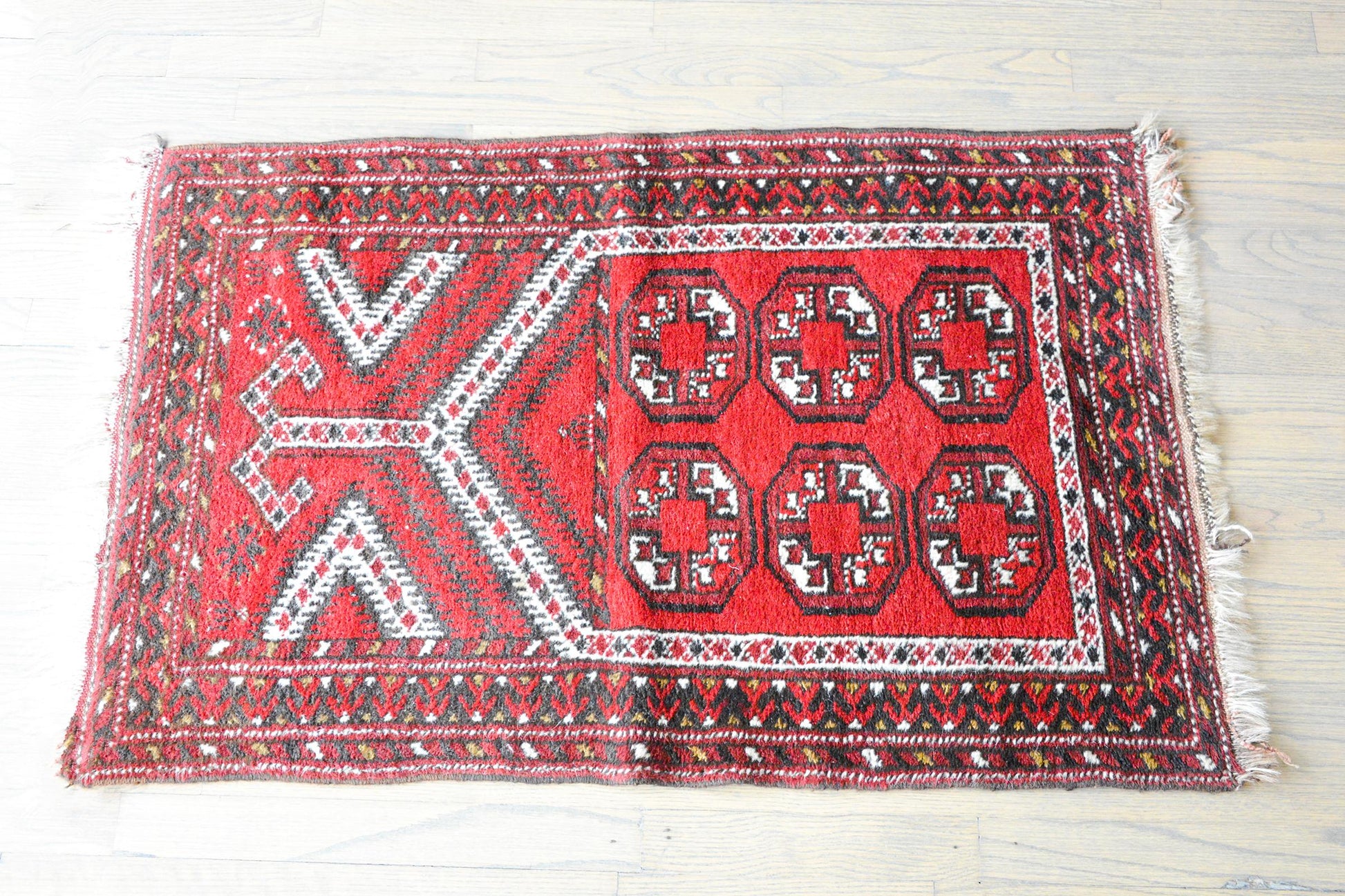 Vintage Afghani Prayer Rug For Sale