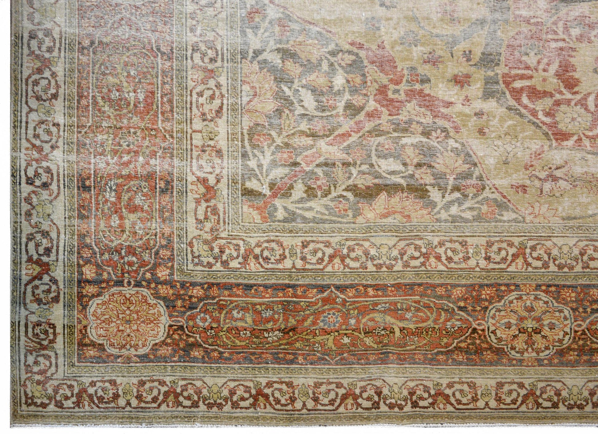 Beautiful Early 20th Century Hadji Jalili Tabriz Rug For Sale