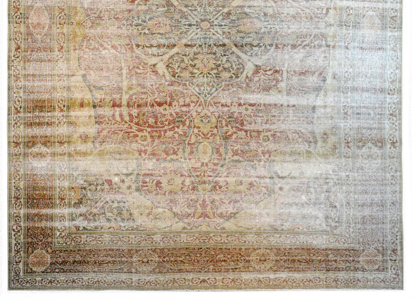 Beautiful Early 20th Century Hadji Jalili Tabriz Rug For Sale