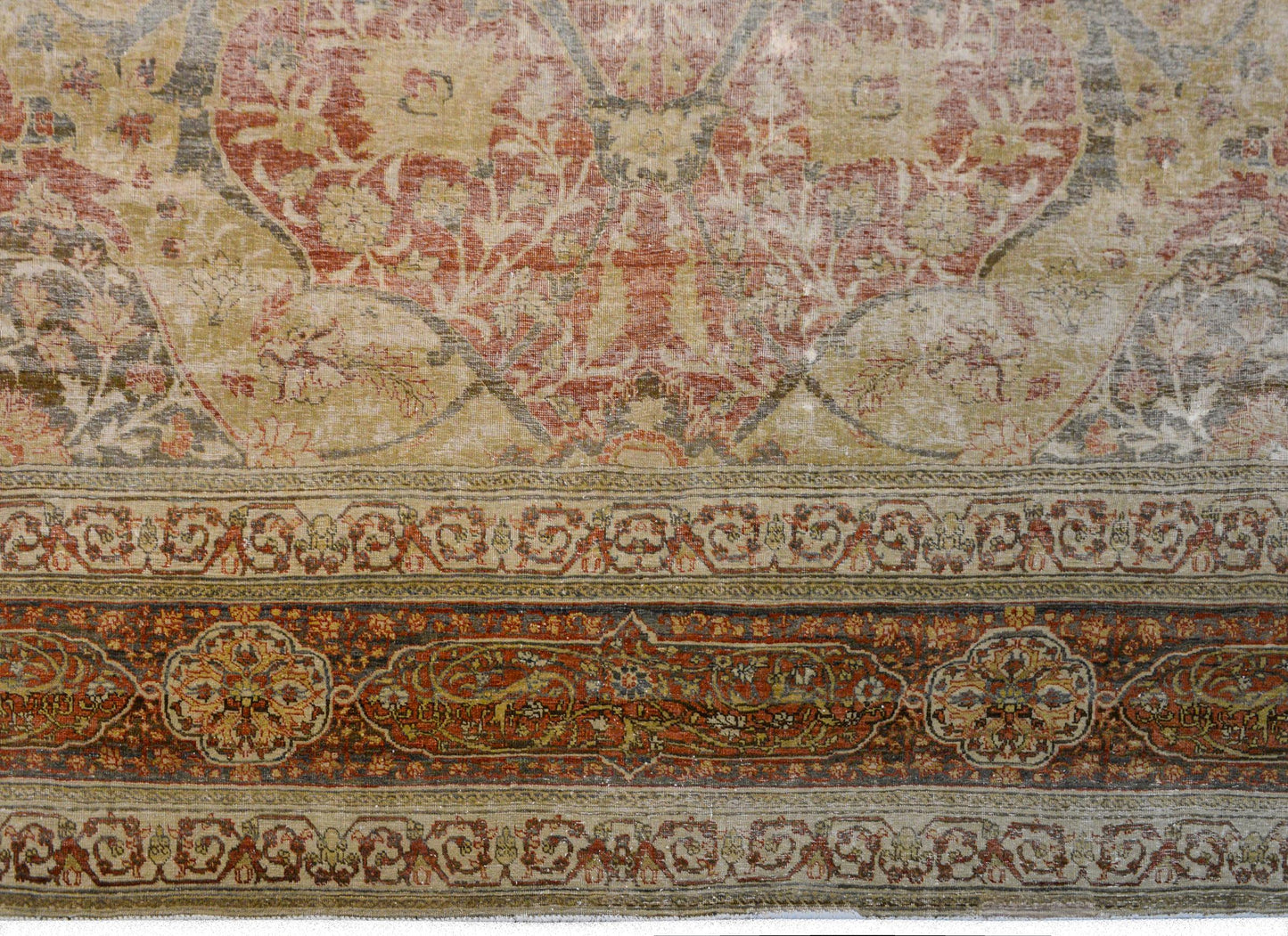 Beautiful Early 20th Century Hadji Jalili Tabriz Rug For Sale