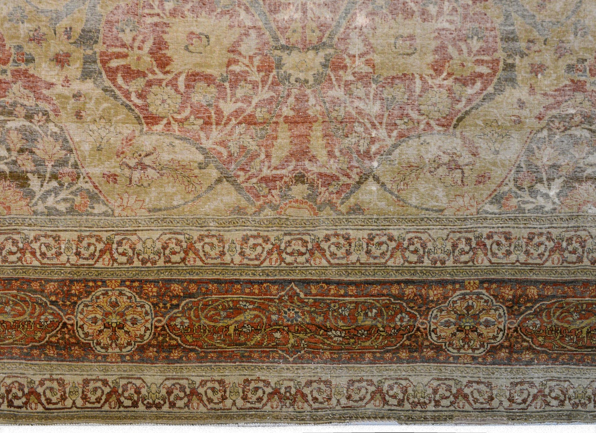 Beautiful Early 20th Century Hadji Jalili Tabriz Rug For Sale