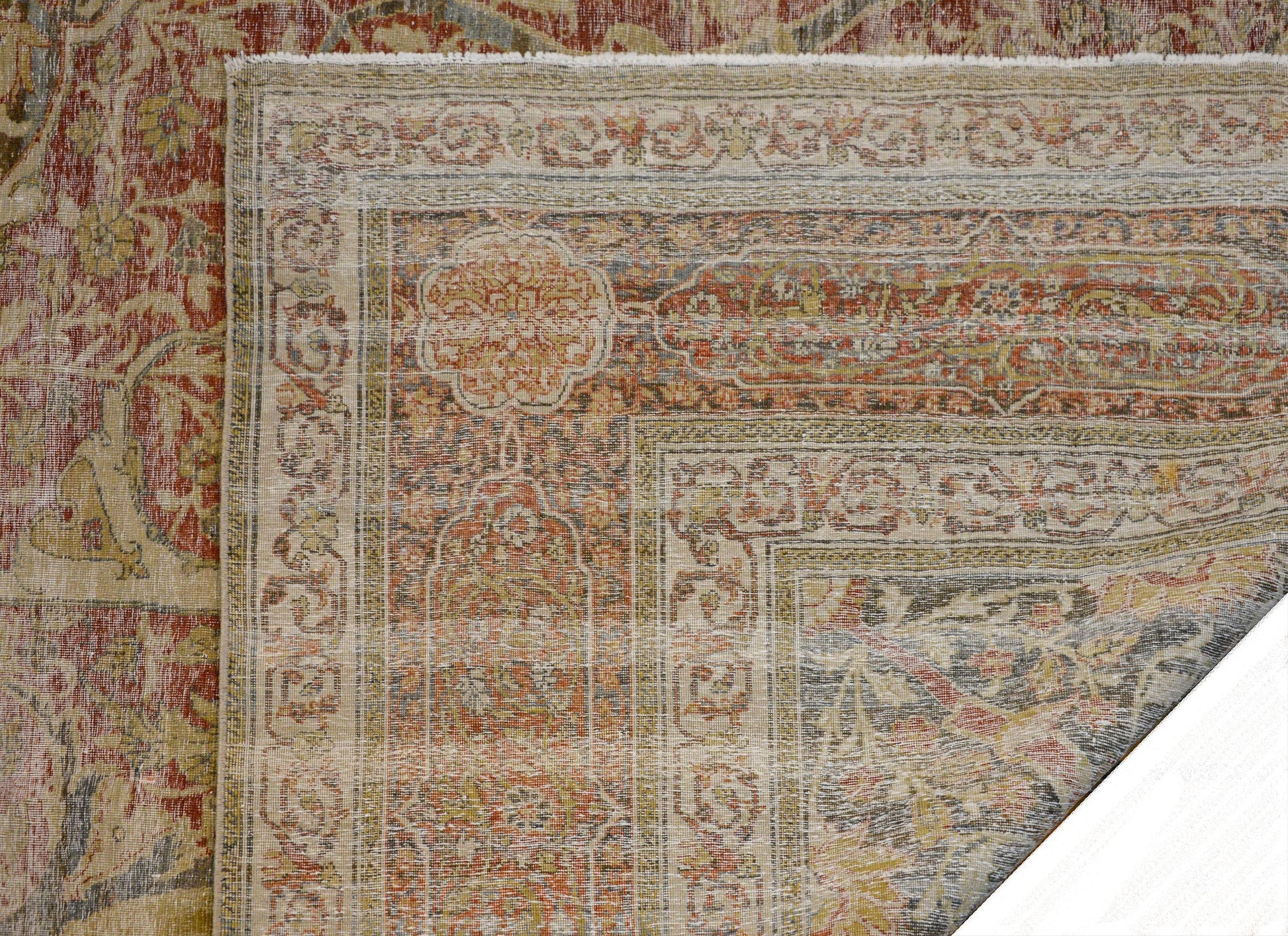 Beautiful Early 20th Century Hadji Jalili Tabriz Rug For Sale