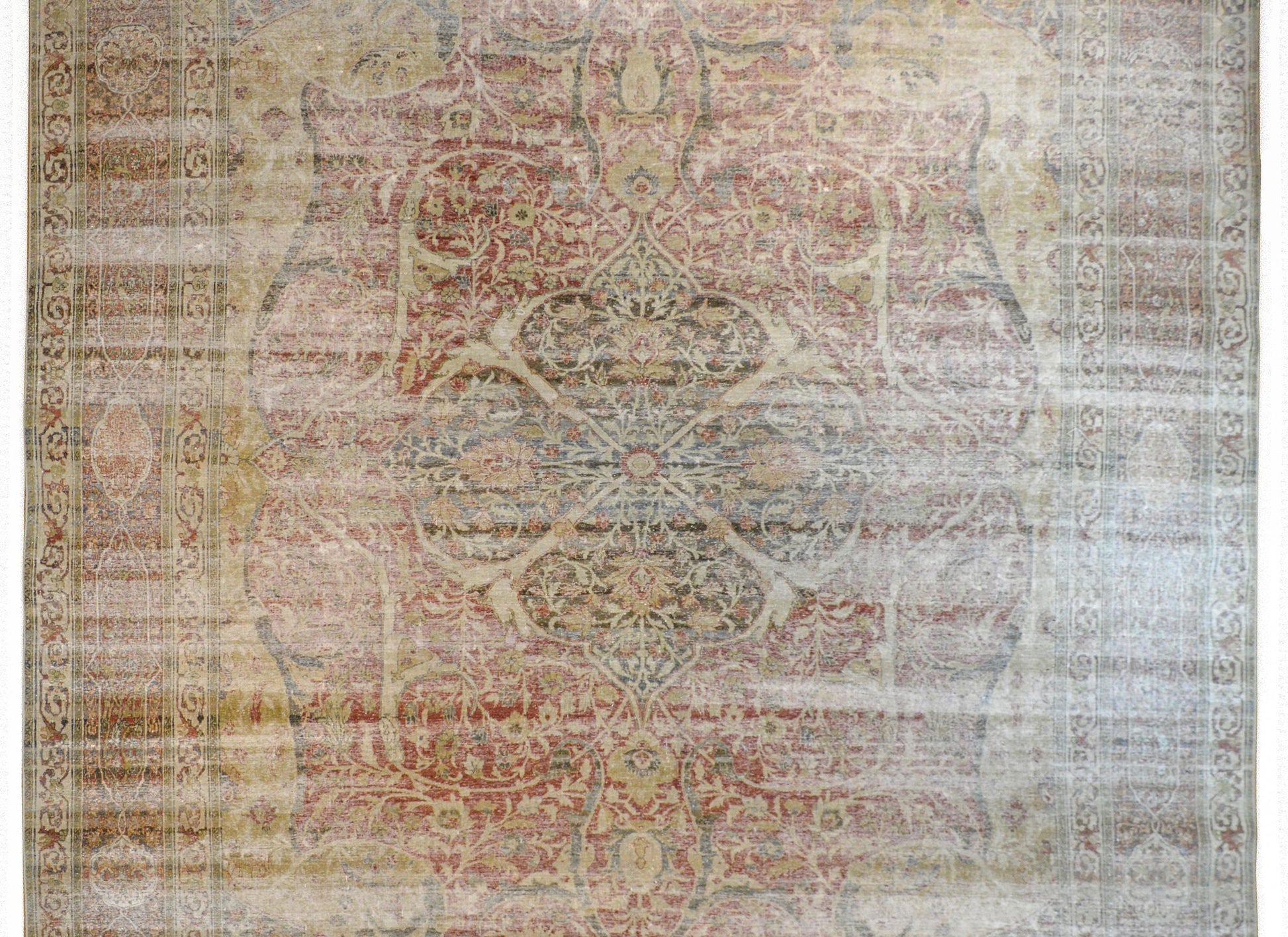 Beautiful Early 20th Century Hadji Jalili Tabriz Rug For Sale