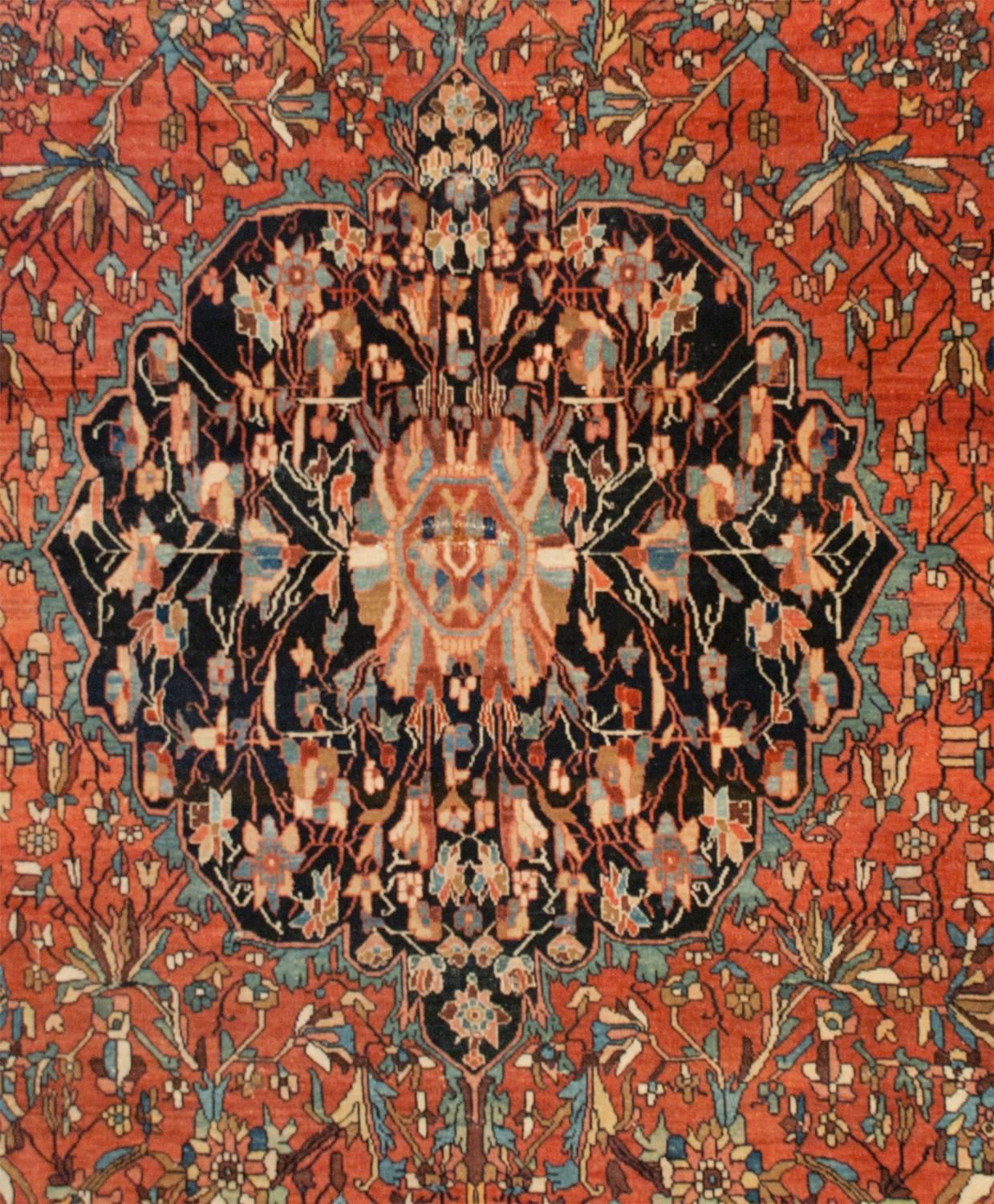 Exceptional 19th Century Sarouk Farahan Rug For Sale