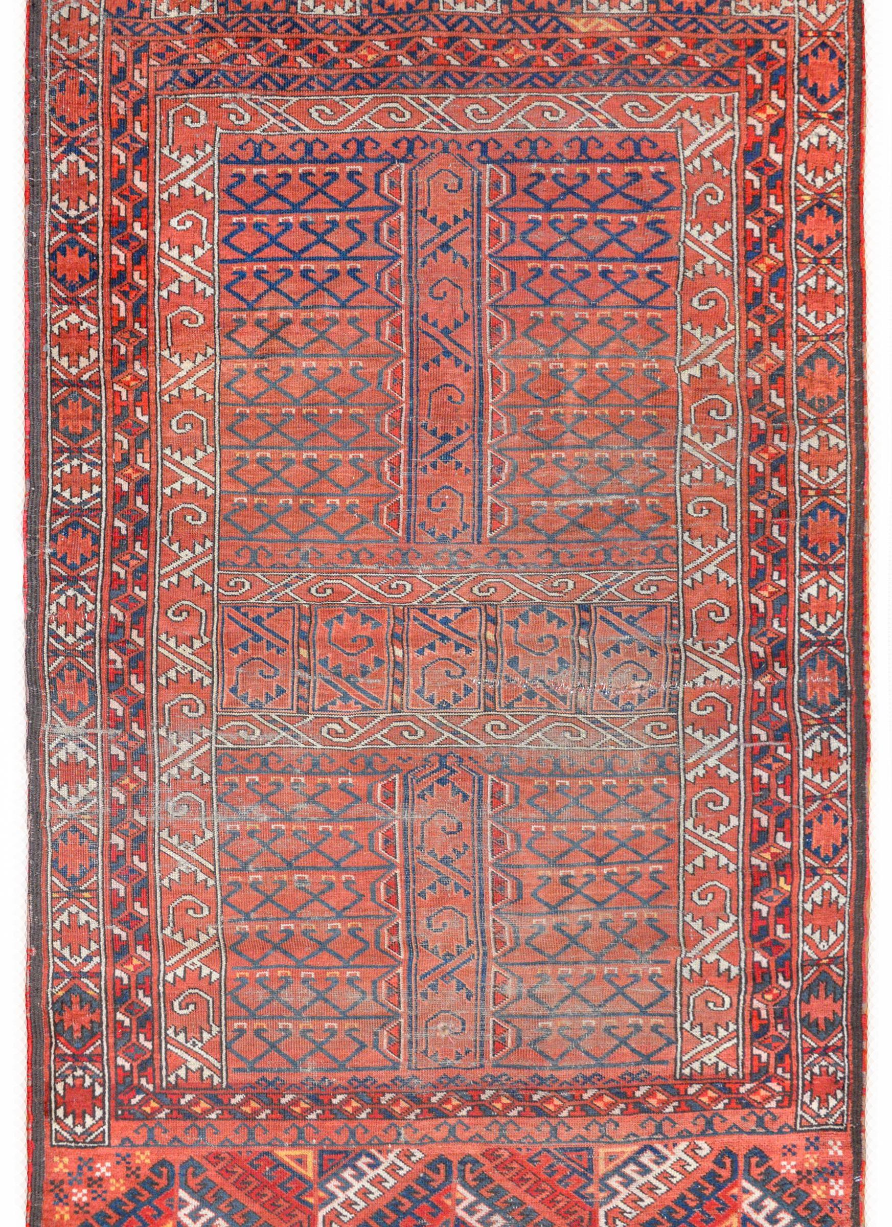 Beautiful Early 20th Century Ersari Turkman rug For Sale