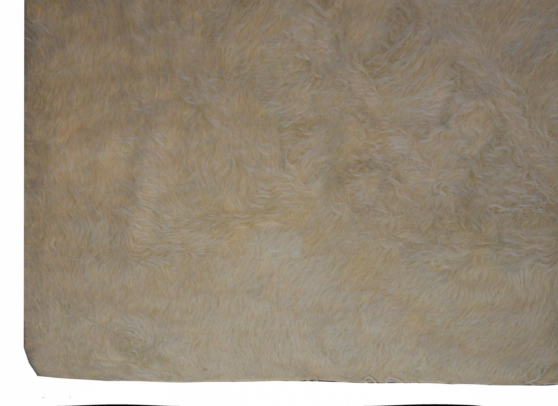 Vintage Turkish Siirt Goat Hair Blanket Rug For Sale