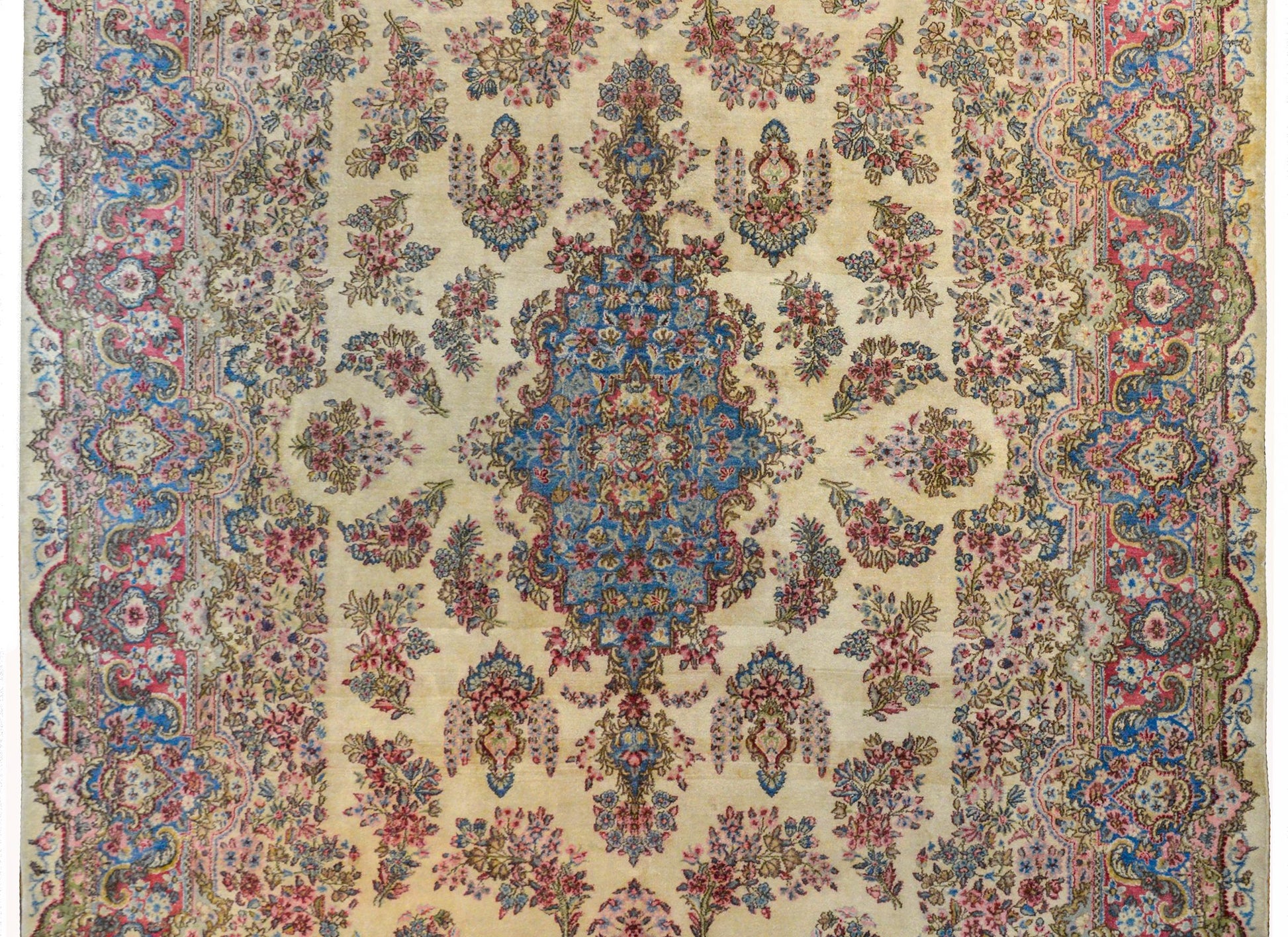 Beautiful Early 20th Century Persian Kirman Rug For Sale