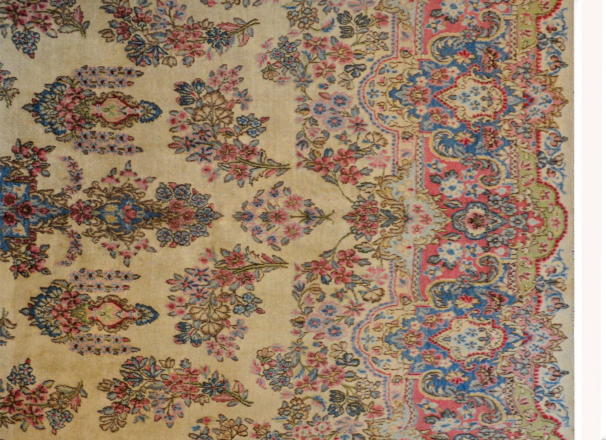 Beautiful Early 20th Century Persian Kirman Rug For Sale