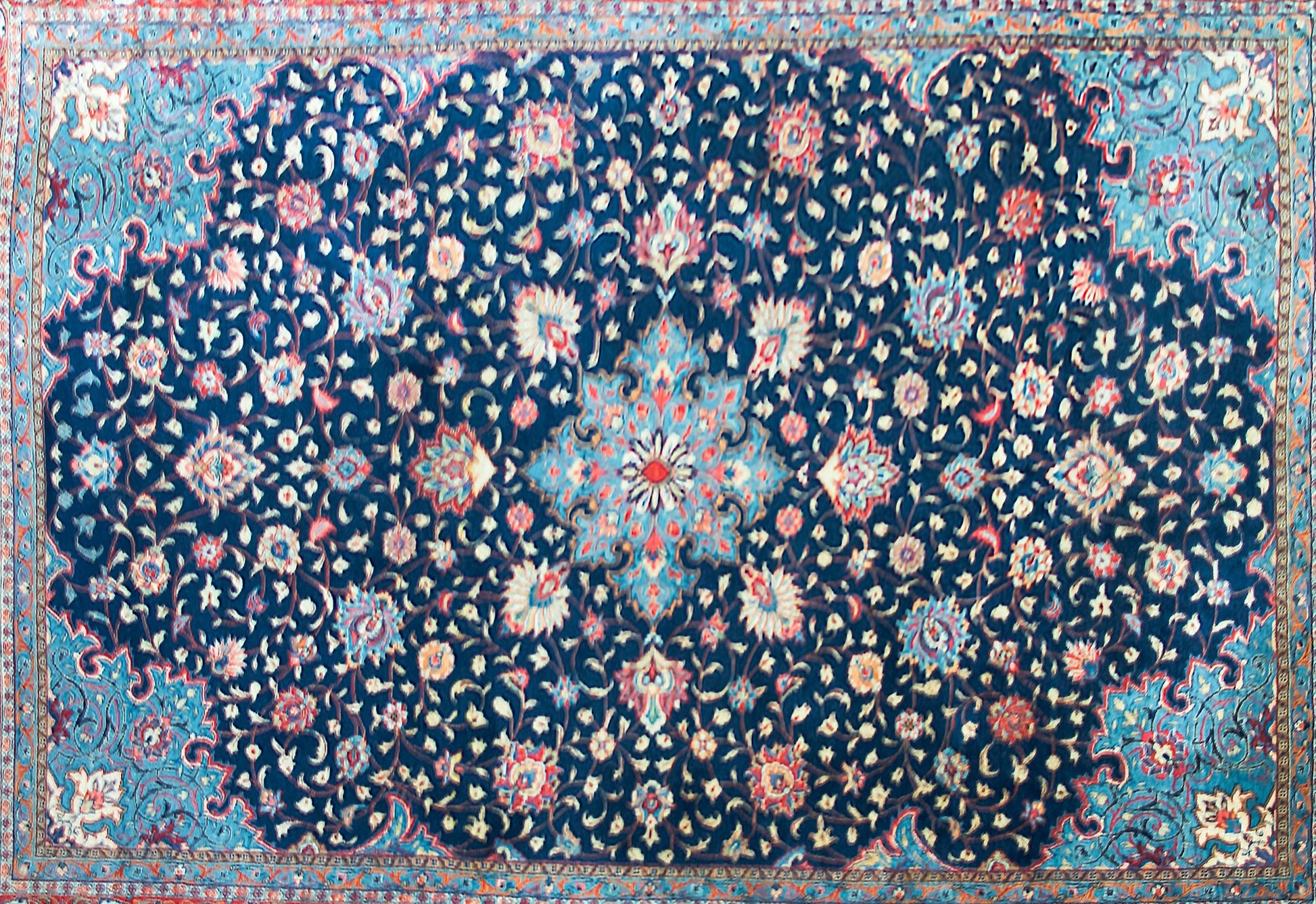 Vintage Persian Sarouk Rug For Sale
