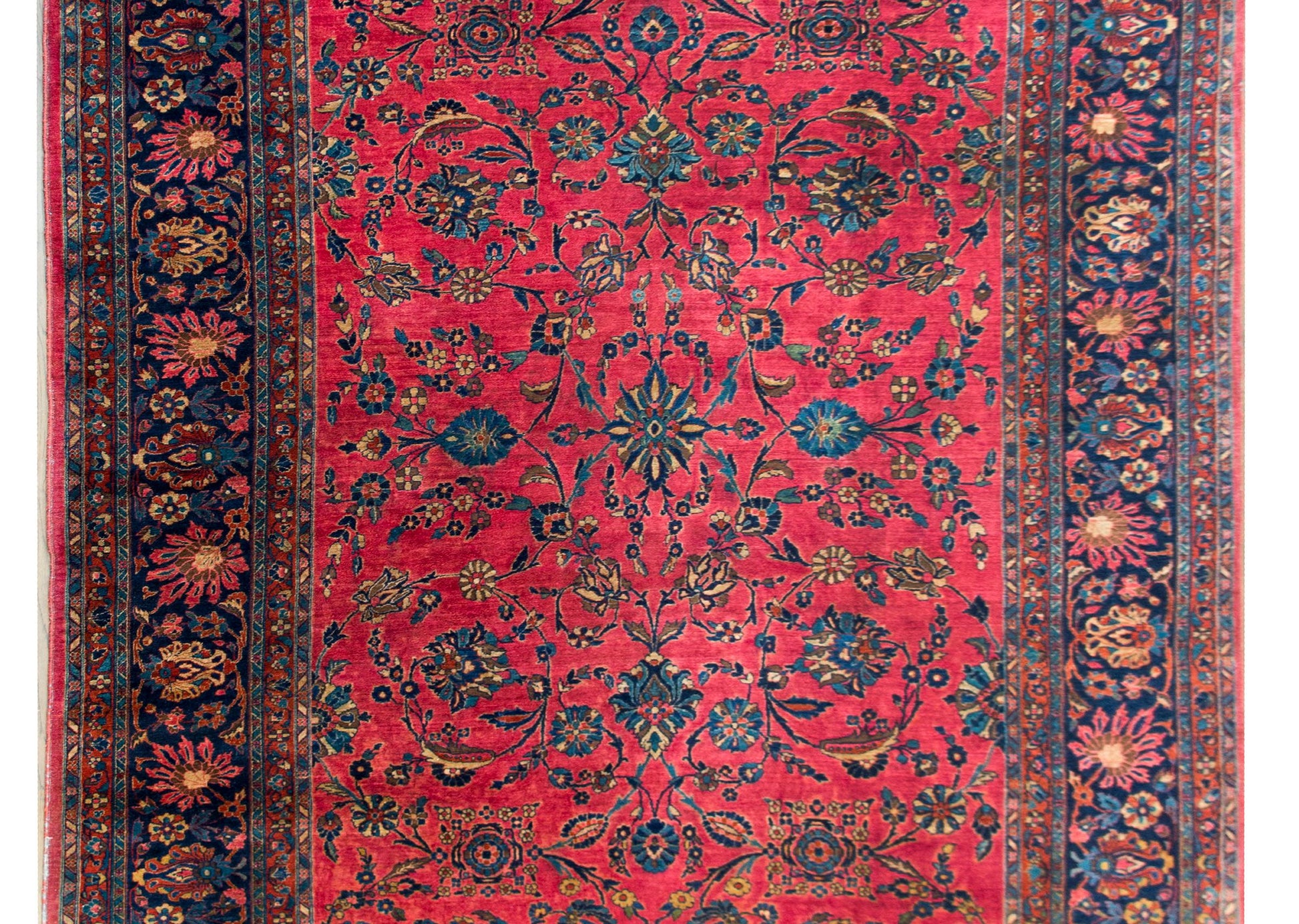 Early 20th Century Persian Sarouk Mahal Rug For Sale