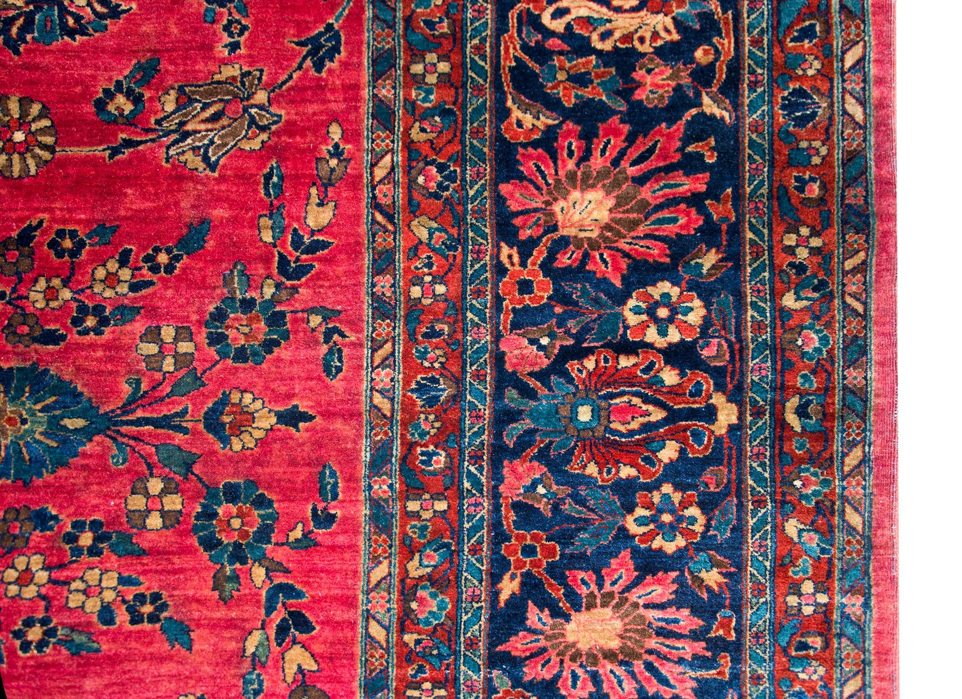 Early 20th Century Persian Sarouk Mahal Rug For Sale
