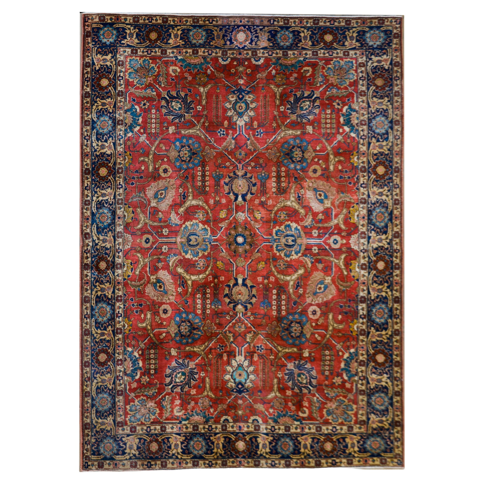 Early 20th Century Persian Tabriz Rug For Sale