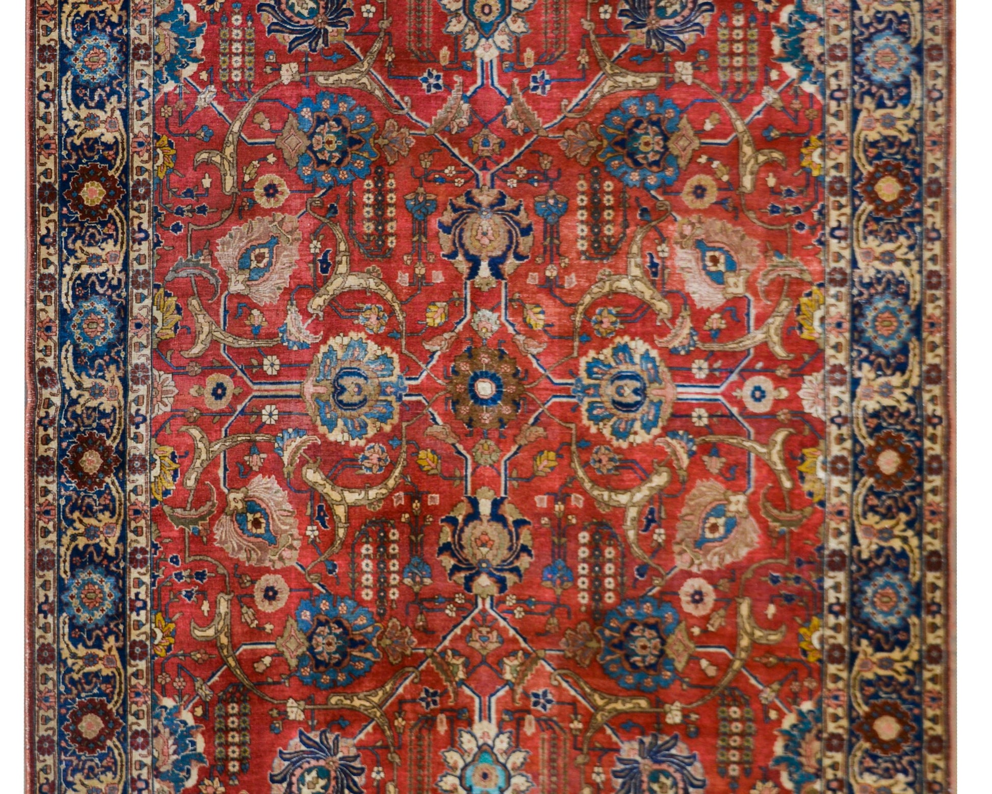 Early 20th Century Persian Tabriz Rug For Sale