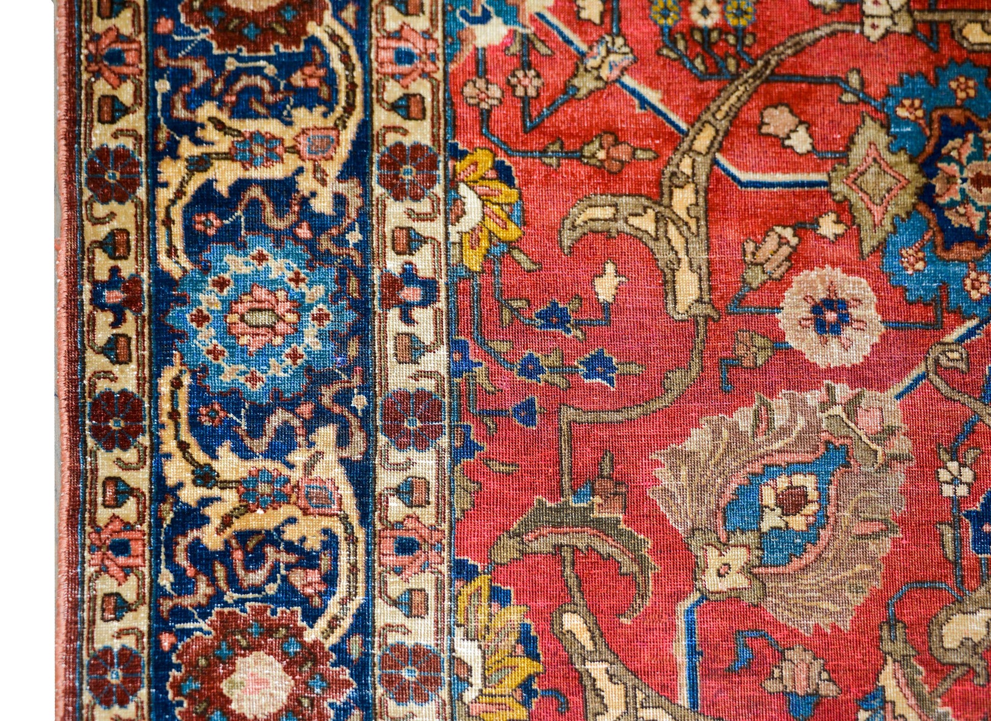 Early 20th Century Persian Tabriz Rug For Sale