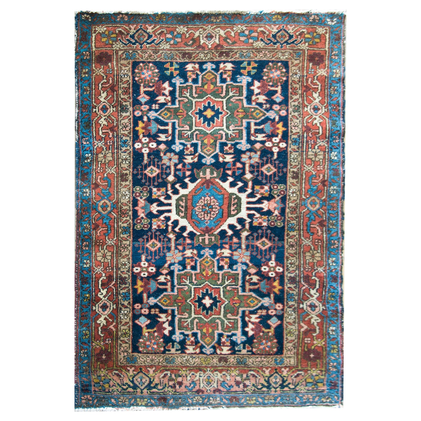 Early 20th Century Persian Heriz Rug For Sale