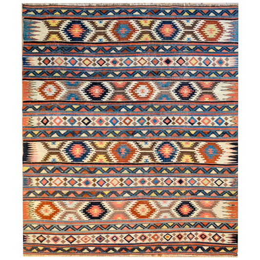 Extraordinary Early 20th Century Shirvan Kilim Rug For Sale