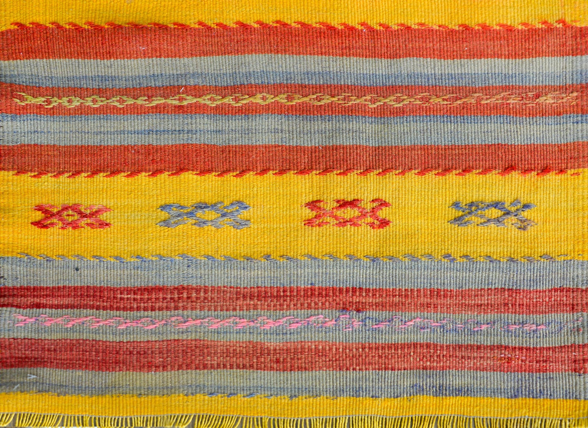 Vintage Turkish Konya Kilim Rug For Sale