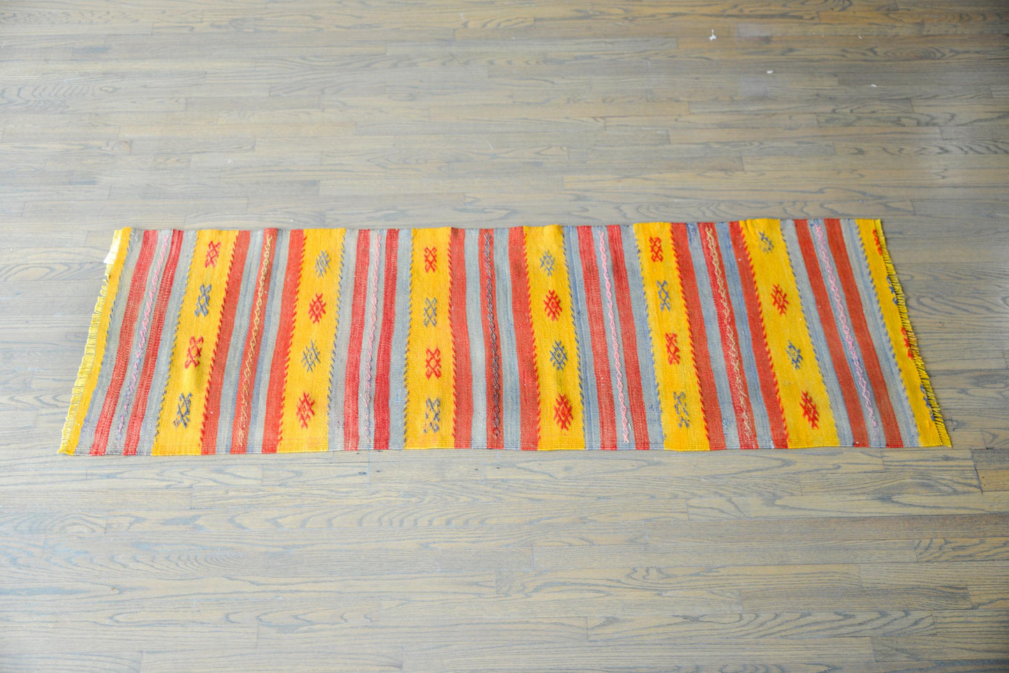 Vintage Turkish Konya Kilim Rug For Sale