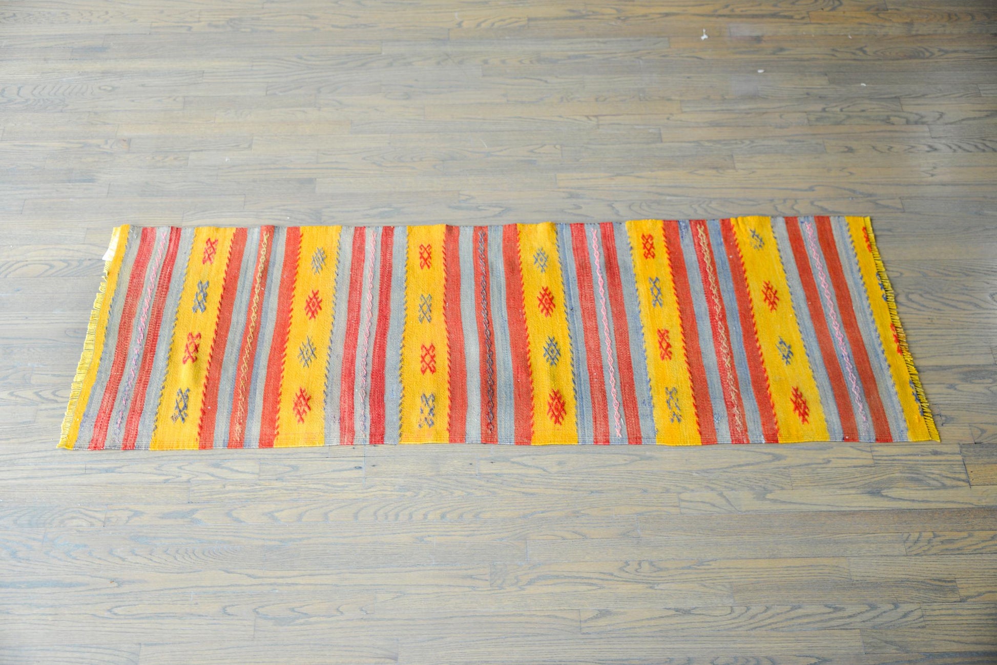 Vintage Turkish Konya Kilim Rug For Sale