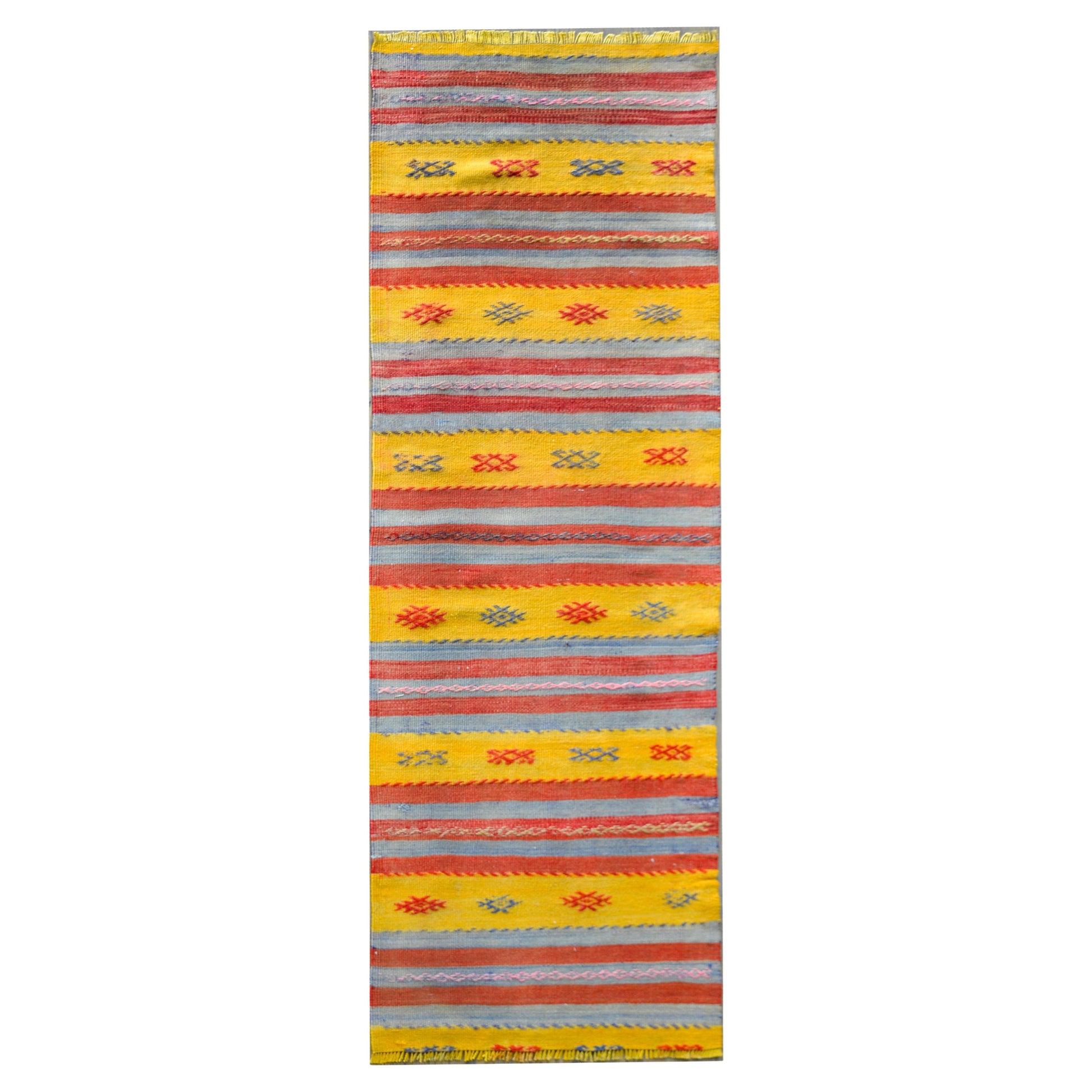 Vintage Turkish Konya Kilim Rug For Sale