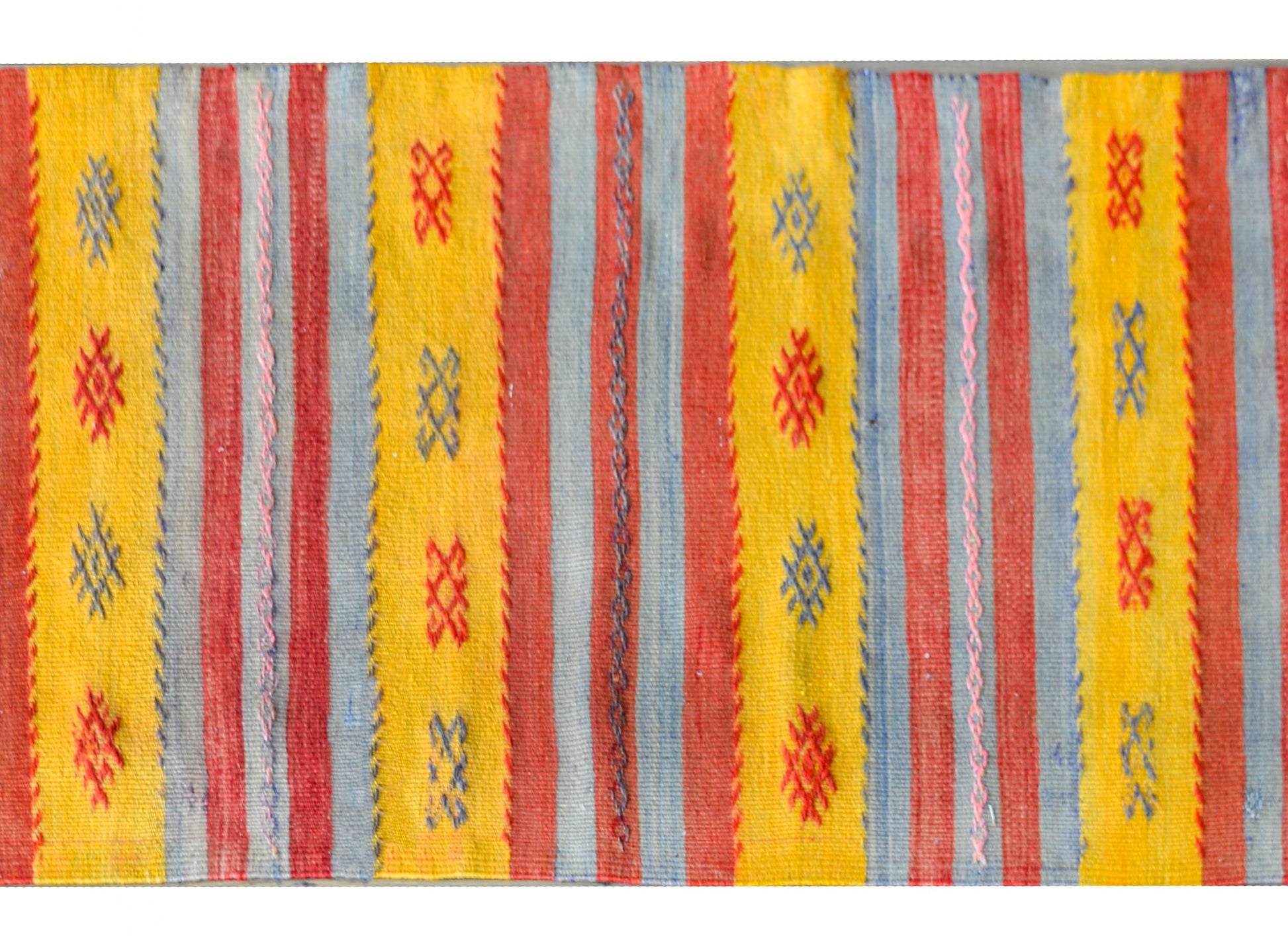 Vintage Turkish Konya Kilim Rug For Sale