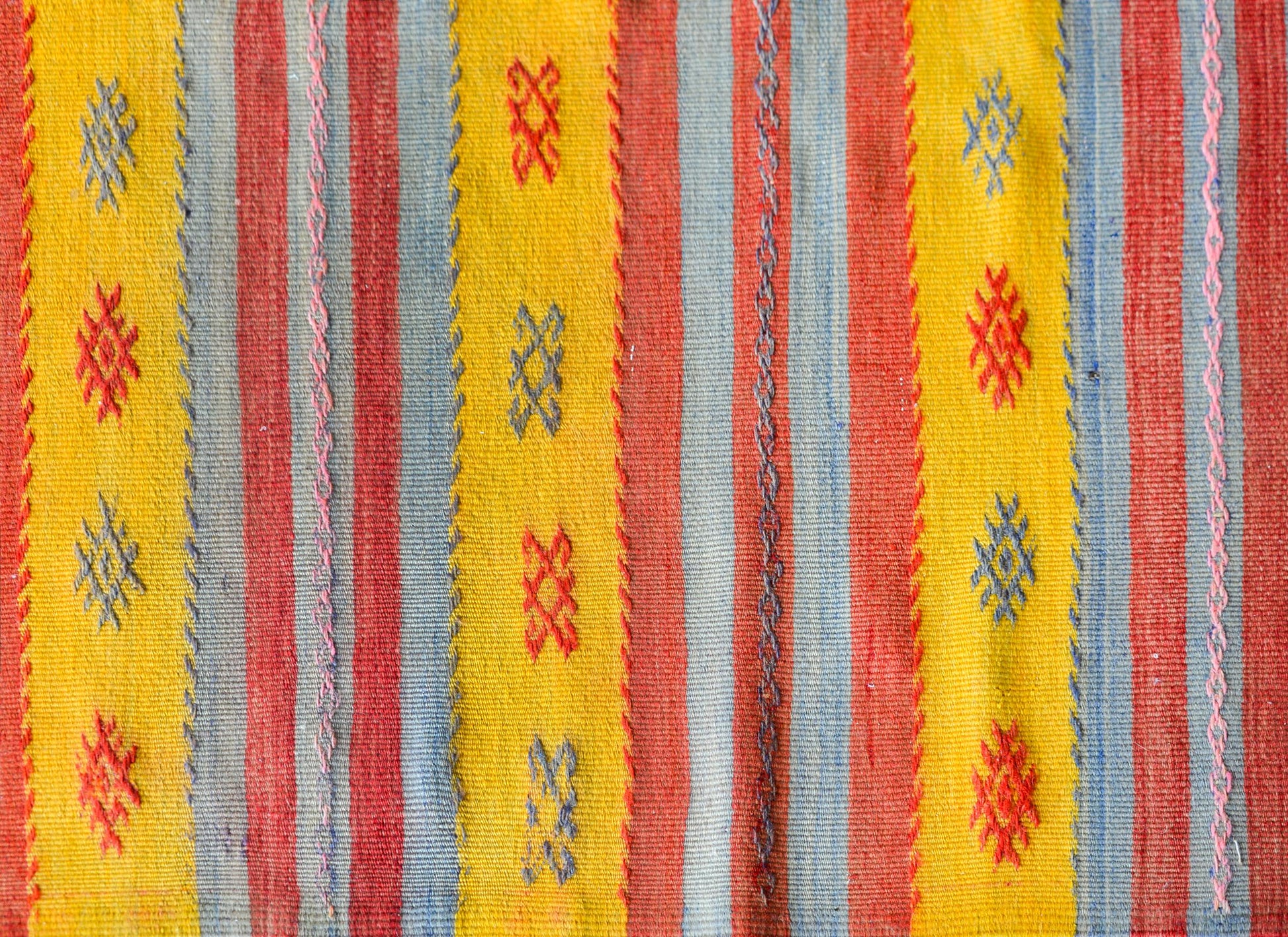 Vintage Turkish Konya Kilim Rug For Sale