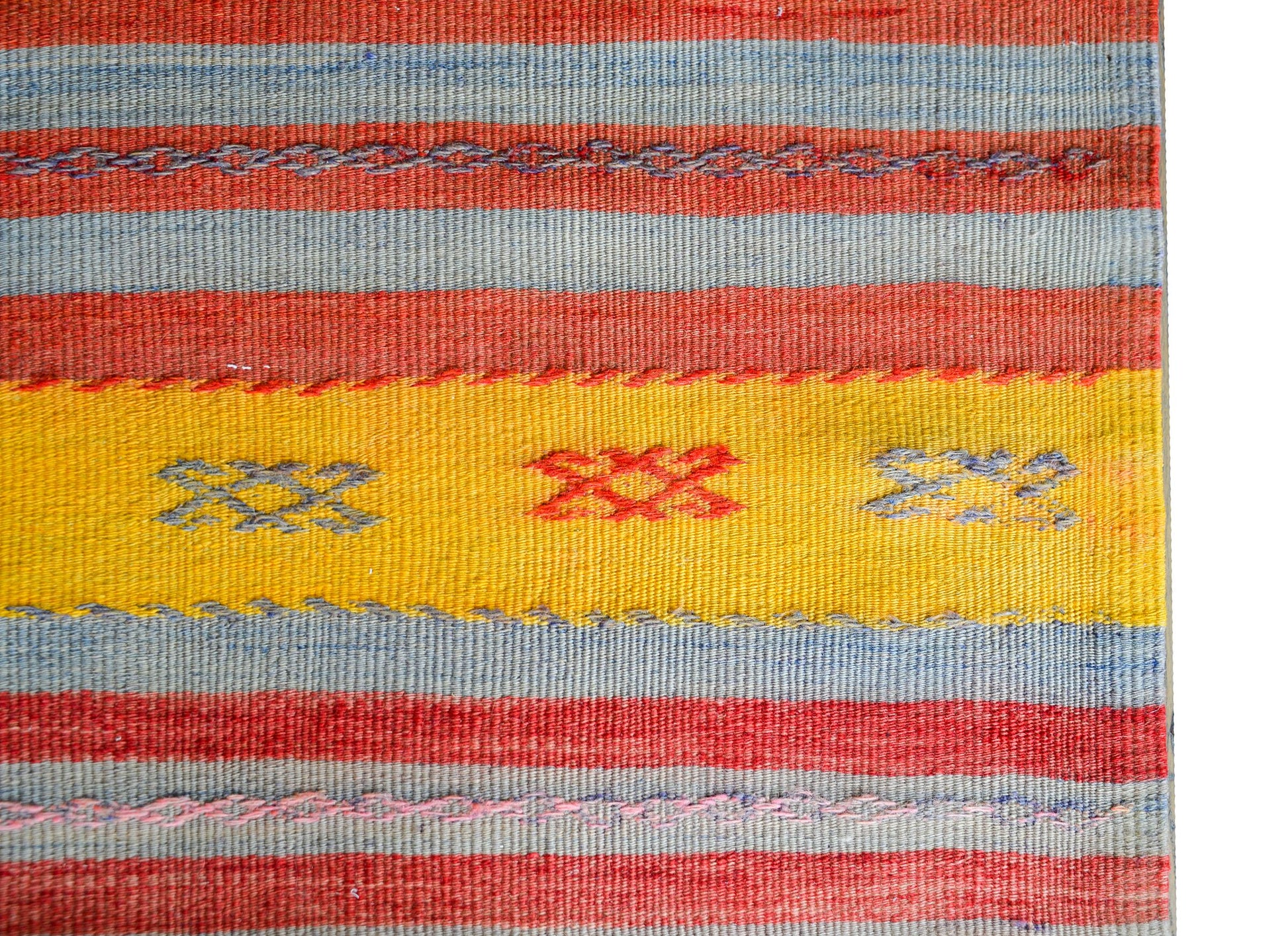 Vintage Turkish Konya Kilim Rug For Sale