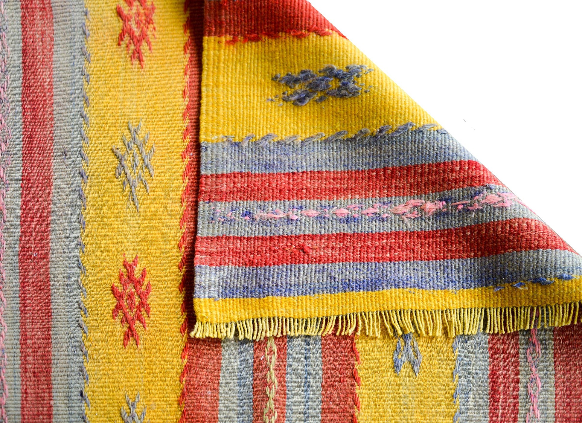 Vintage Turkish Konya Kilim Rug For Sale